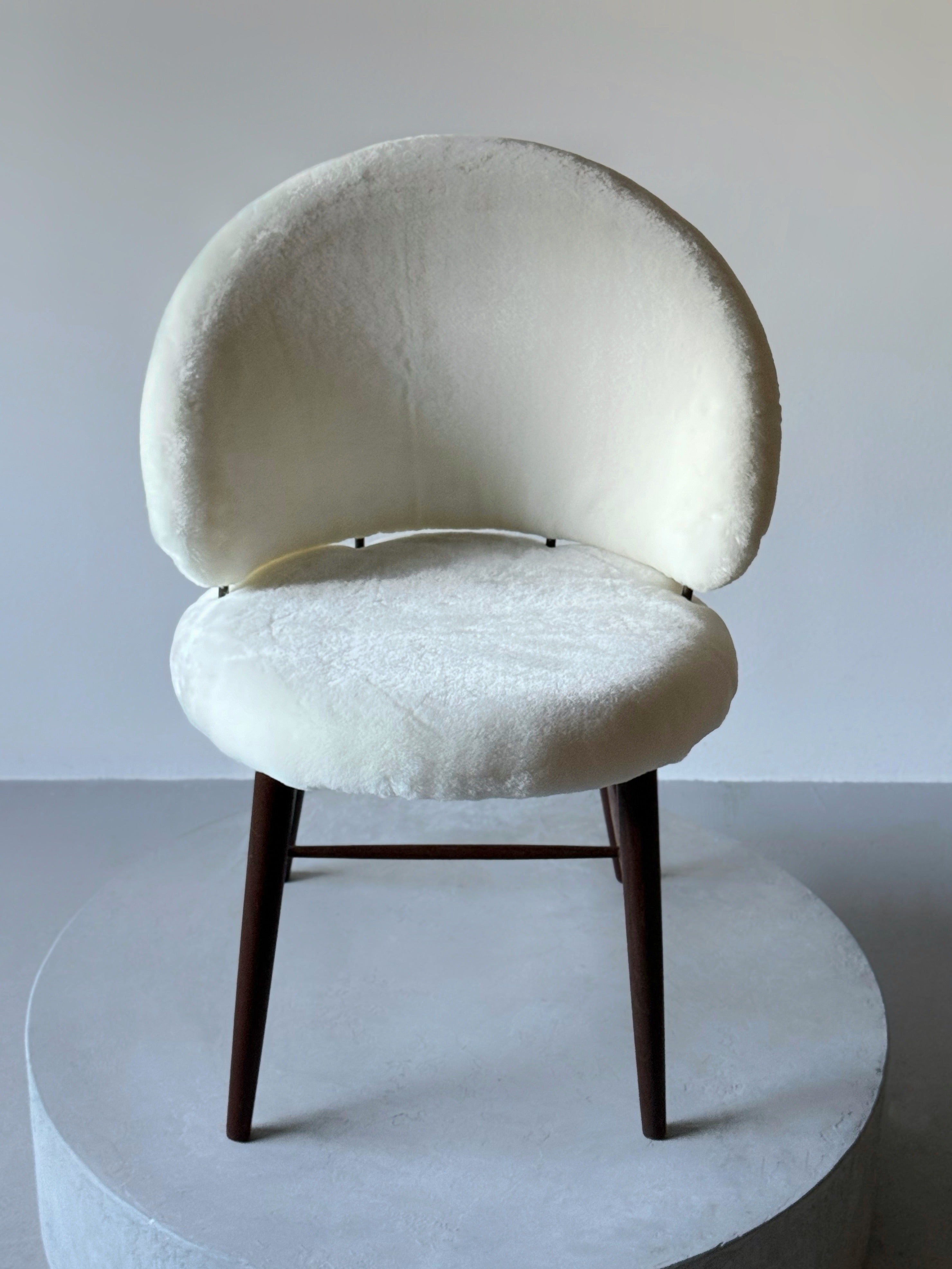 Vintage Danish Vanity Chair, Denmark 1950s