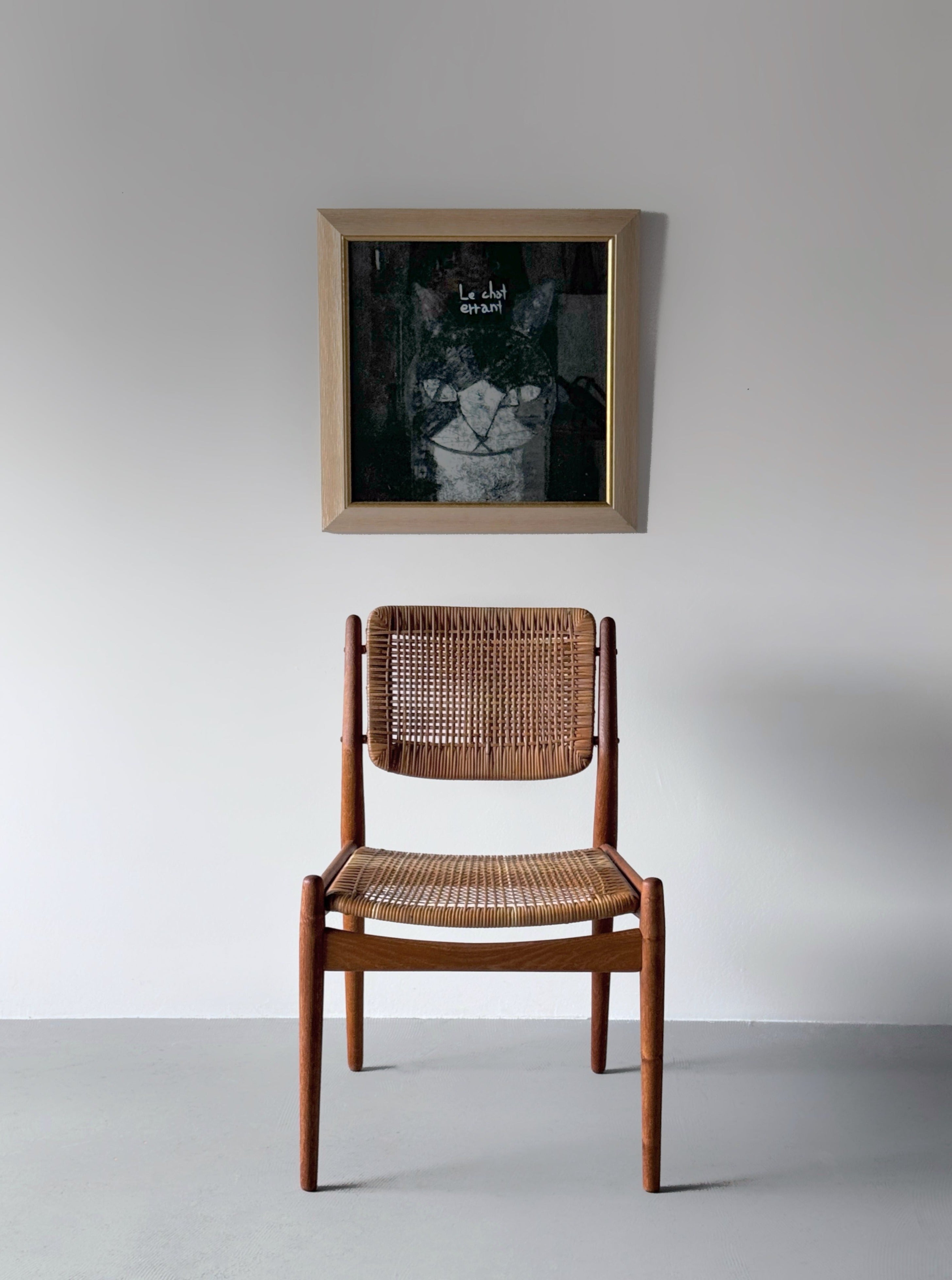 Model 51 chair oak & cane by Arne Vodder for Sibast Møbelfabrik