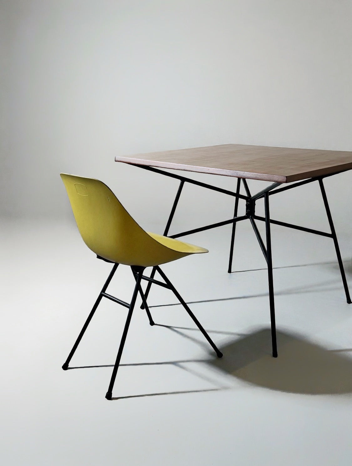 Coccinelle chair with compass legs by René-Jean Caillette for Steiner, France 1958