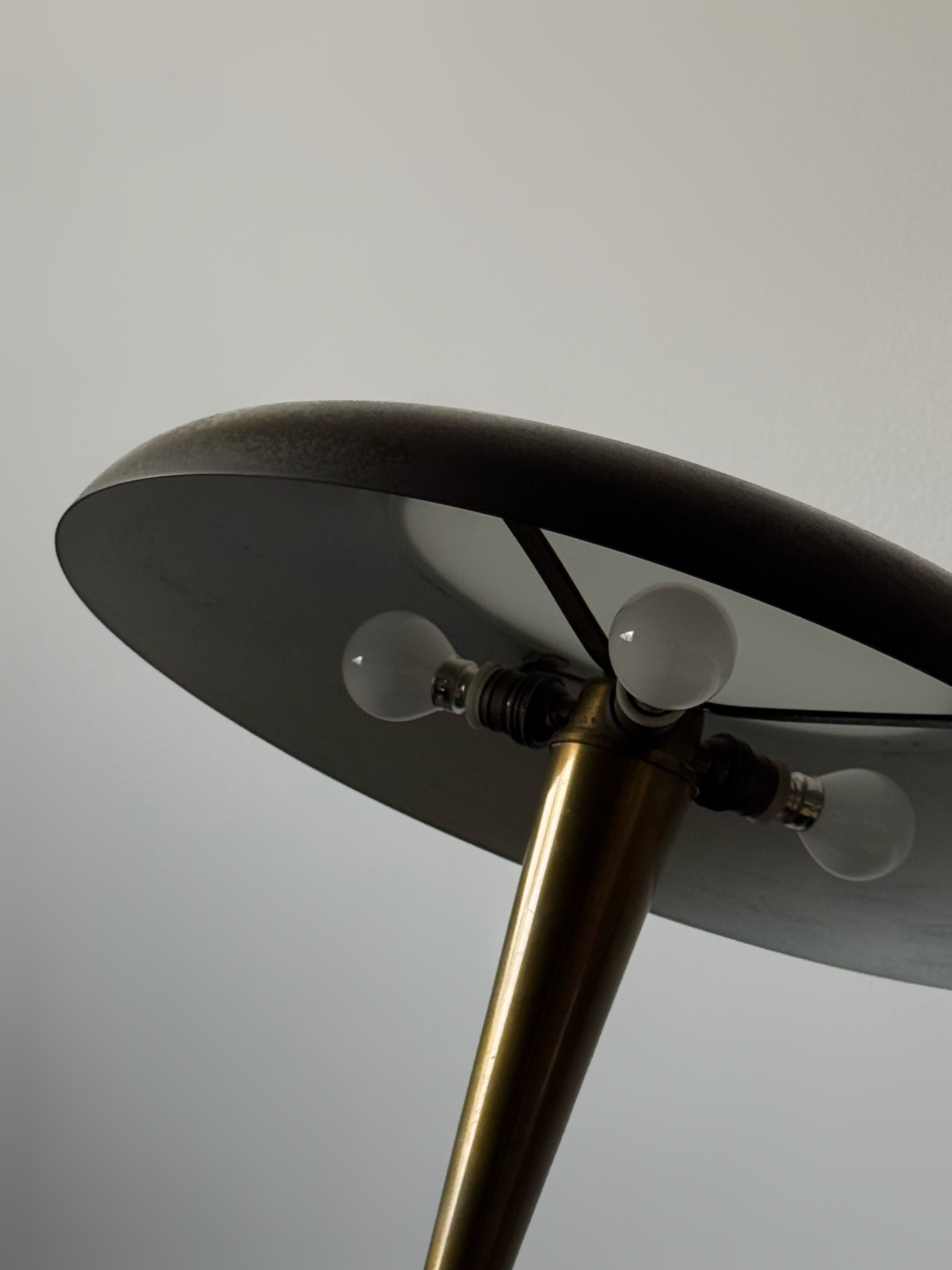 Italian Table Lamp in Brass by Oscar Torlasco for Lumi, 1950s