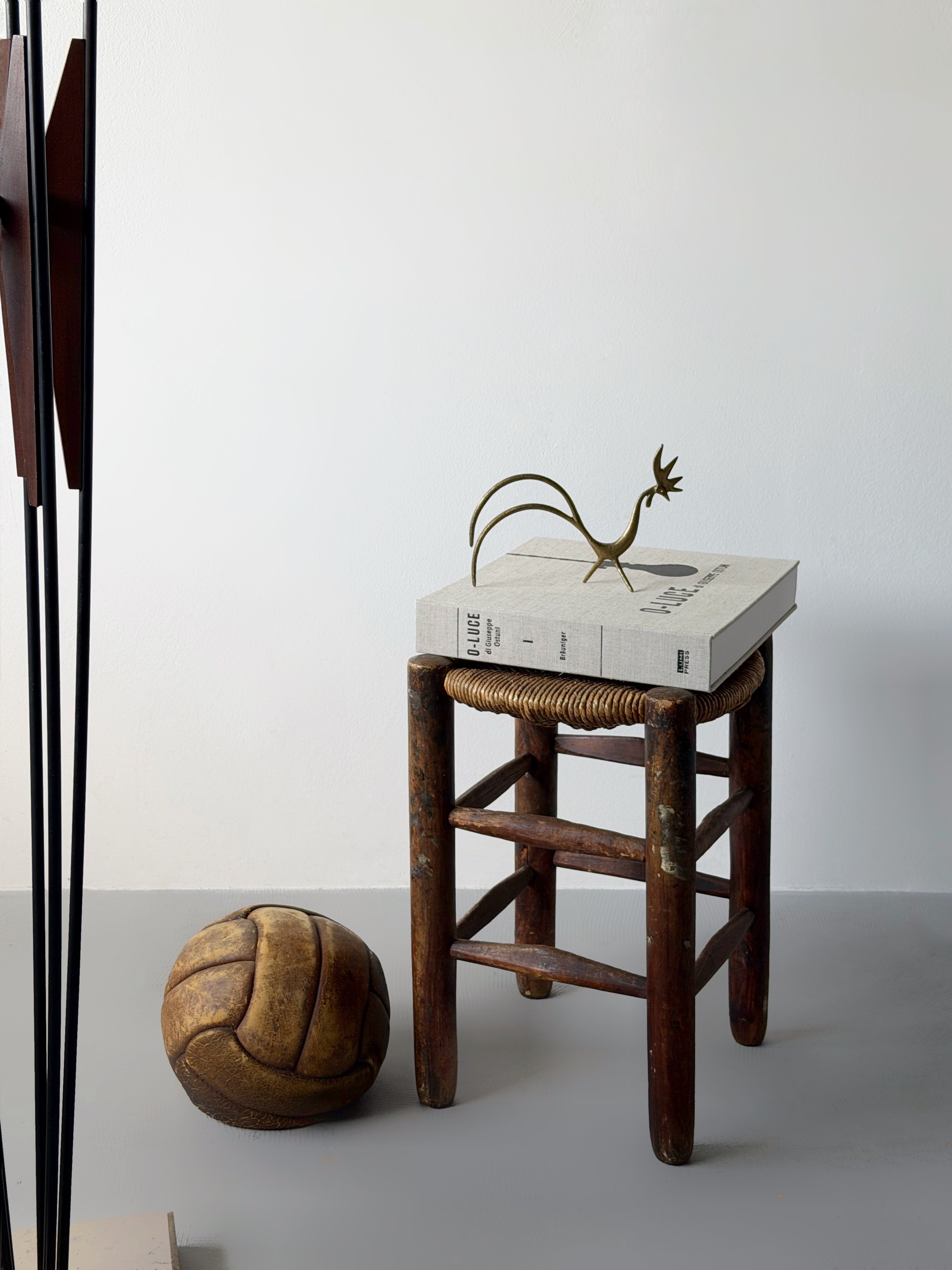 1950's Walter Bosse Solid Brass Rooster Figure