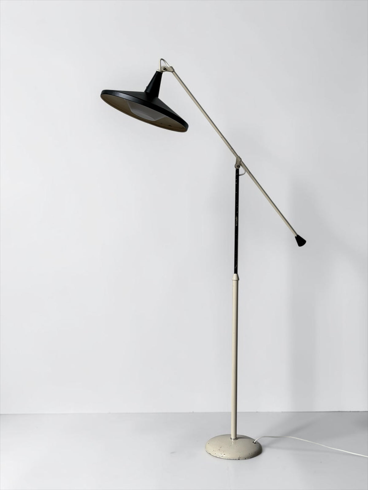 Panama Floor Lamp in Black by Wim Rietveld for Gispen, 1957