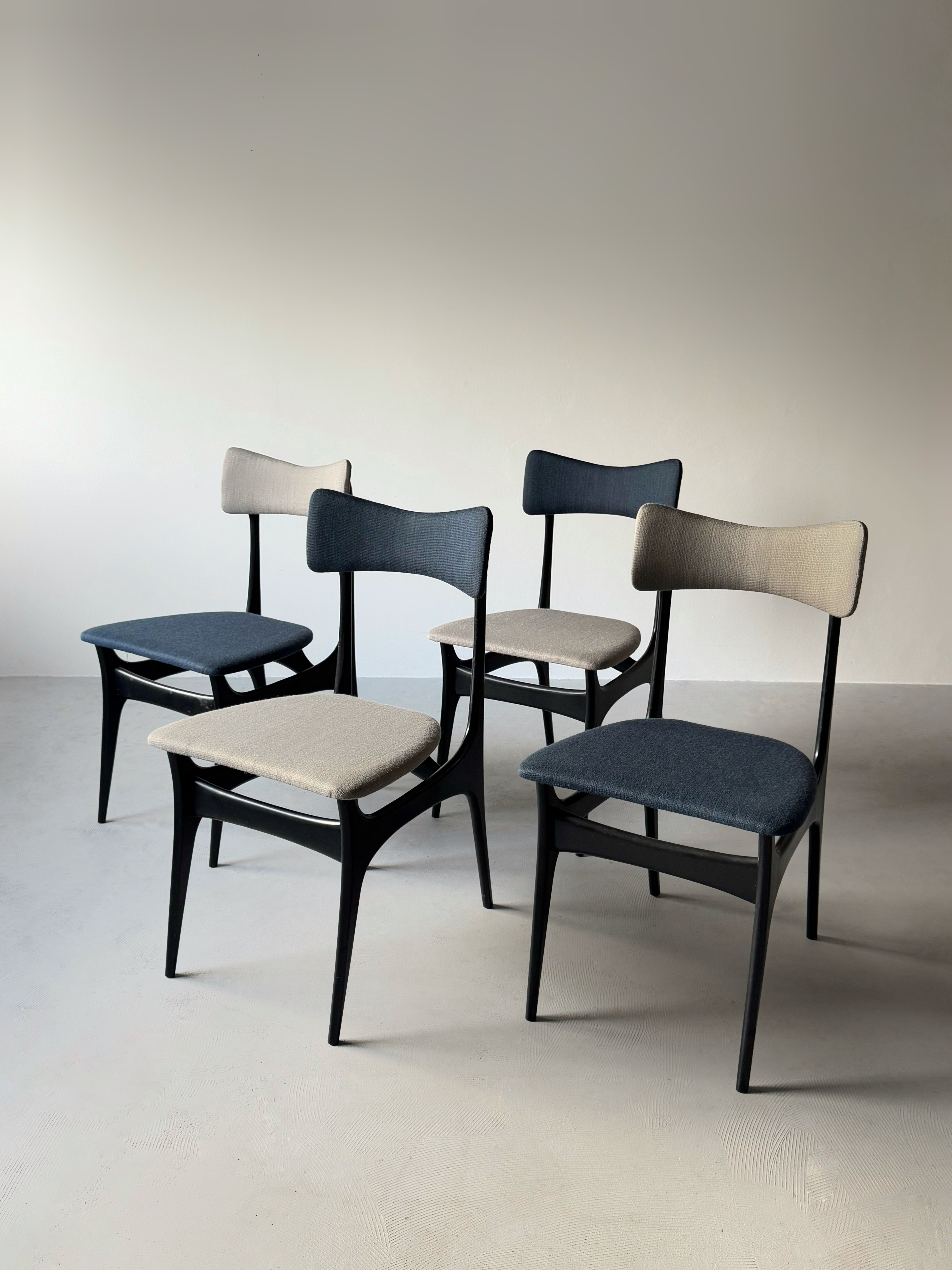 S3 dining chairs by Alfred Hendrickx for Belform, Belgium 1958