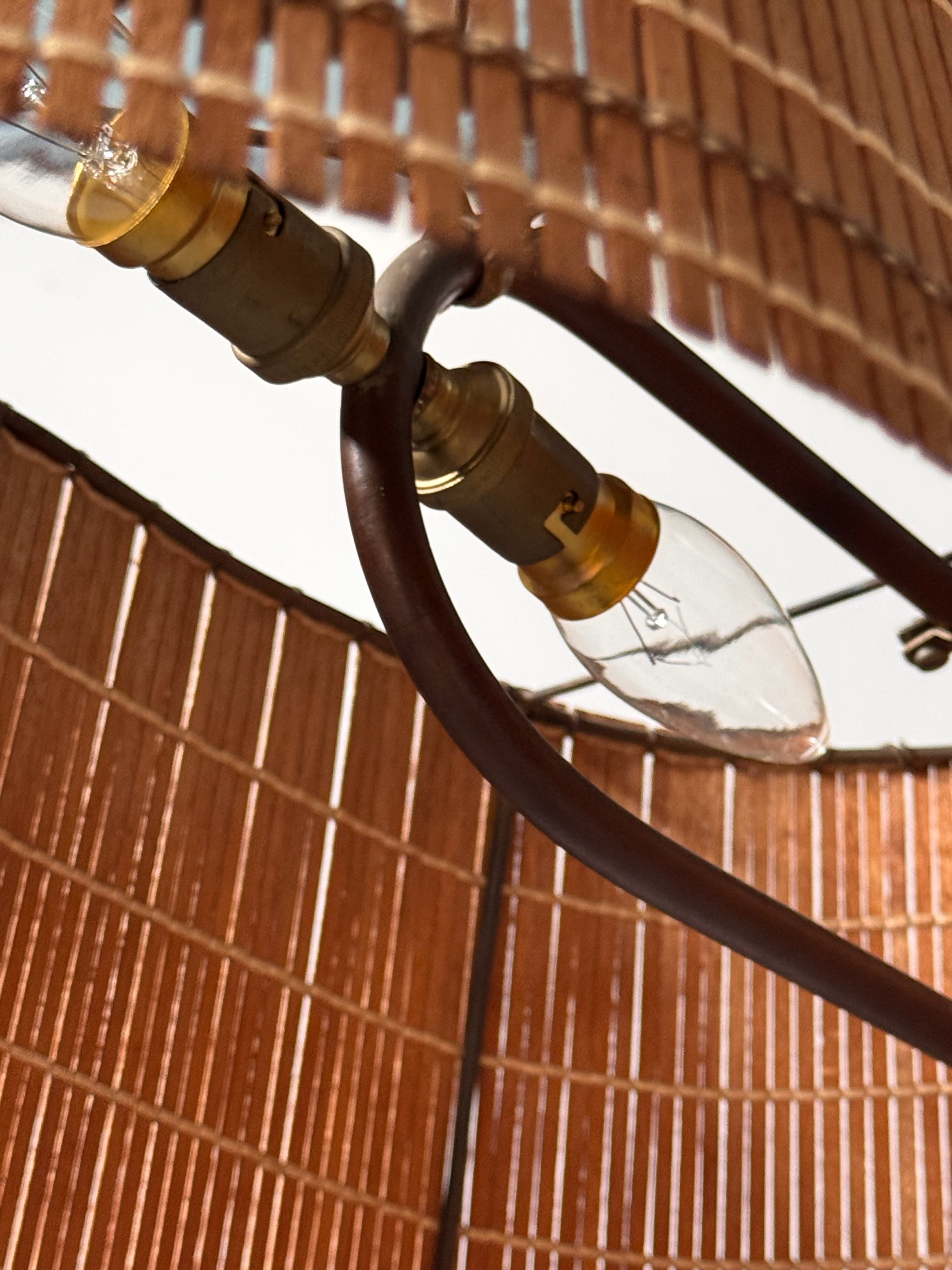 Tripod Floor Lamp with Shelf, France 1960s