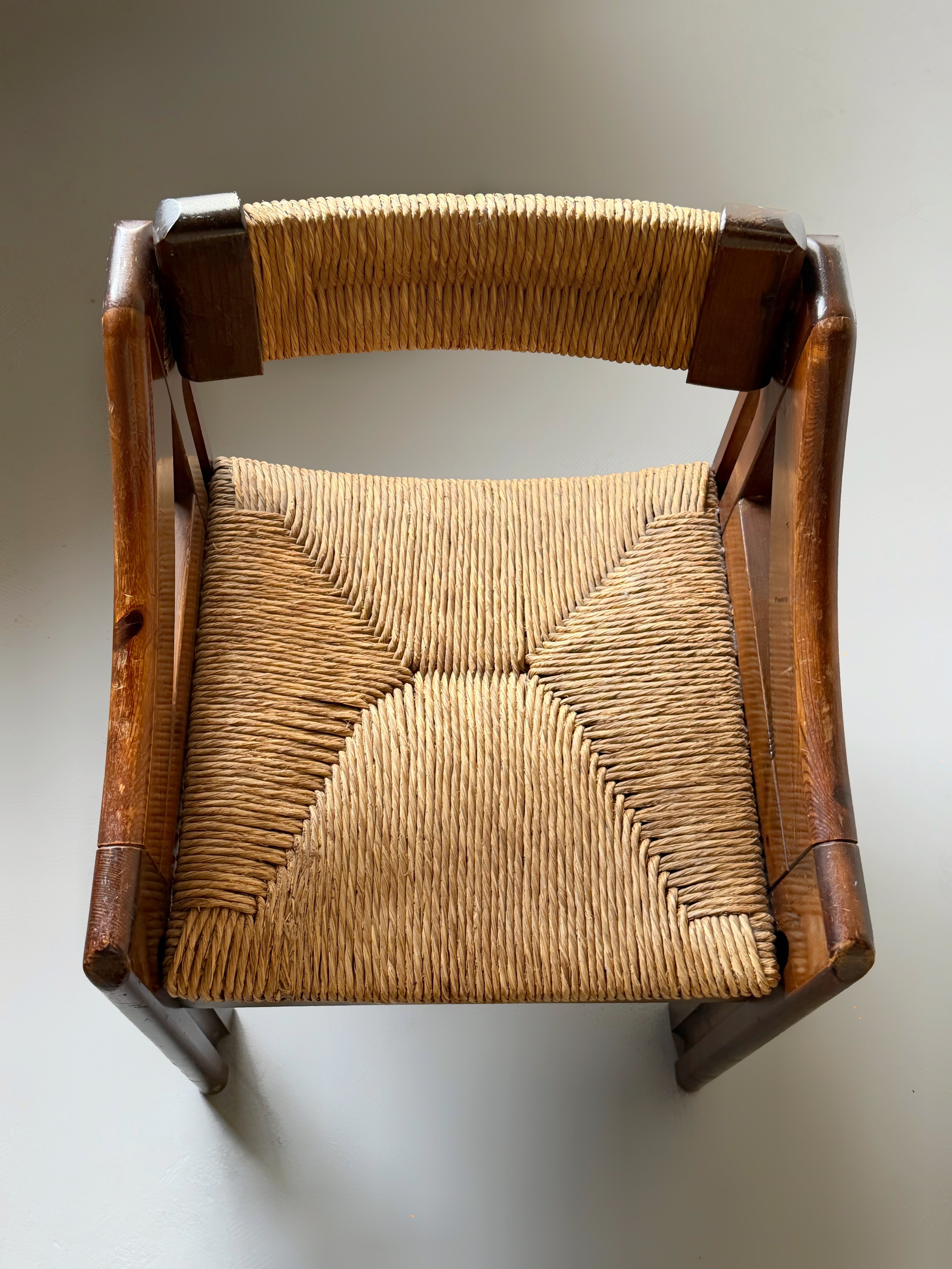Brutalist Armchair designed by Silvio Coppola for Fratelli Montina, Italy, 1970s