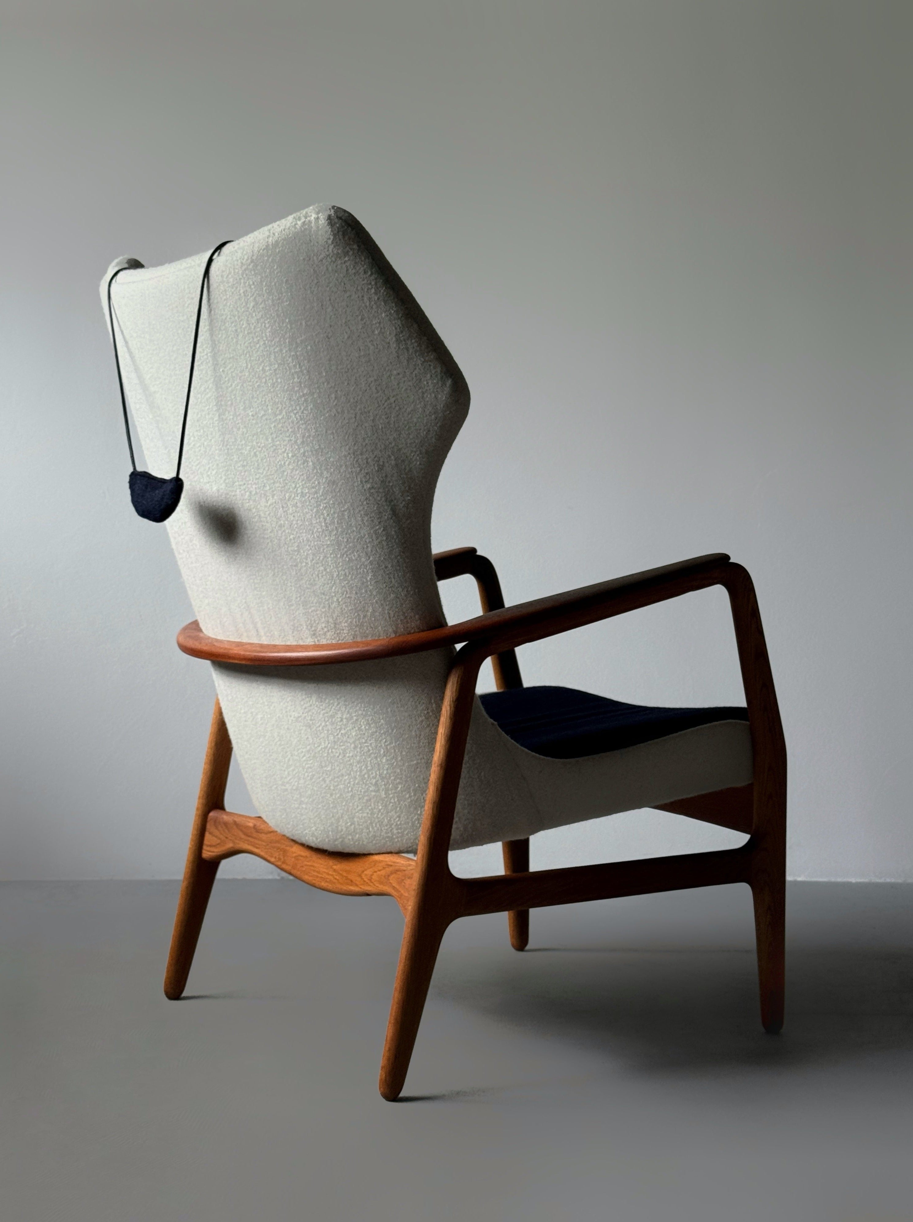 High Back Armchair by Arnold Madsen & Henry Schubell for Bovenkamp, Netherlands 1960s