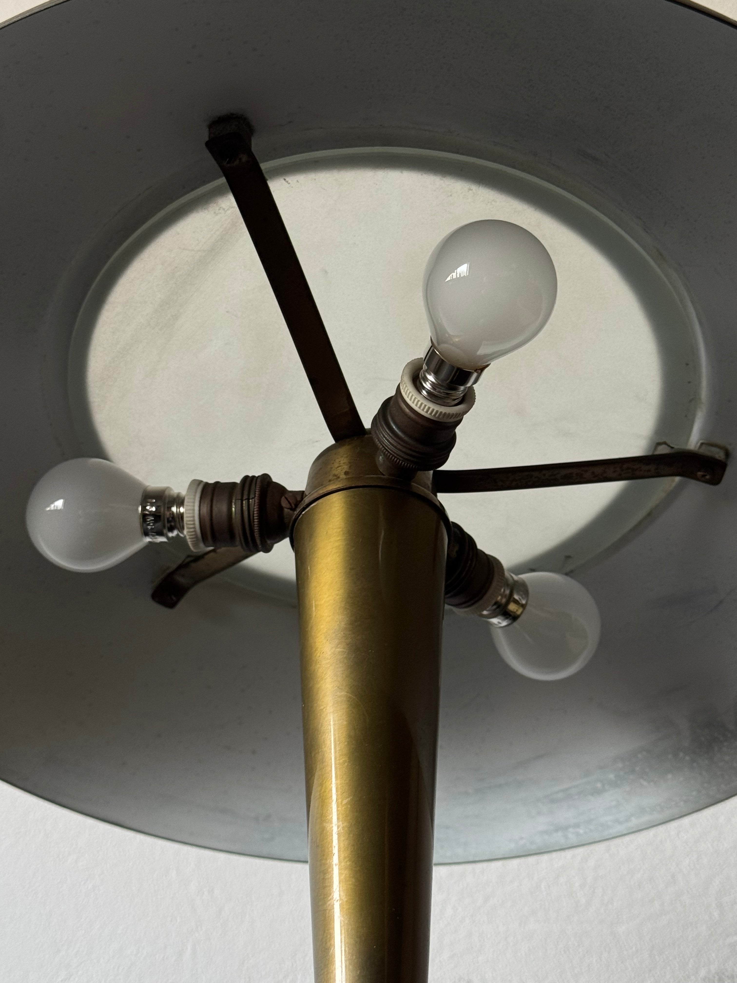 Italian Table Lamp in Brass by Oscar Torlasco for Lumi, 1950s
