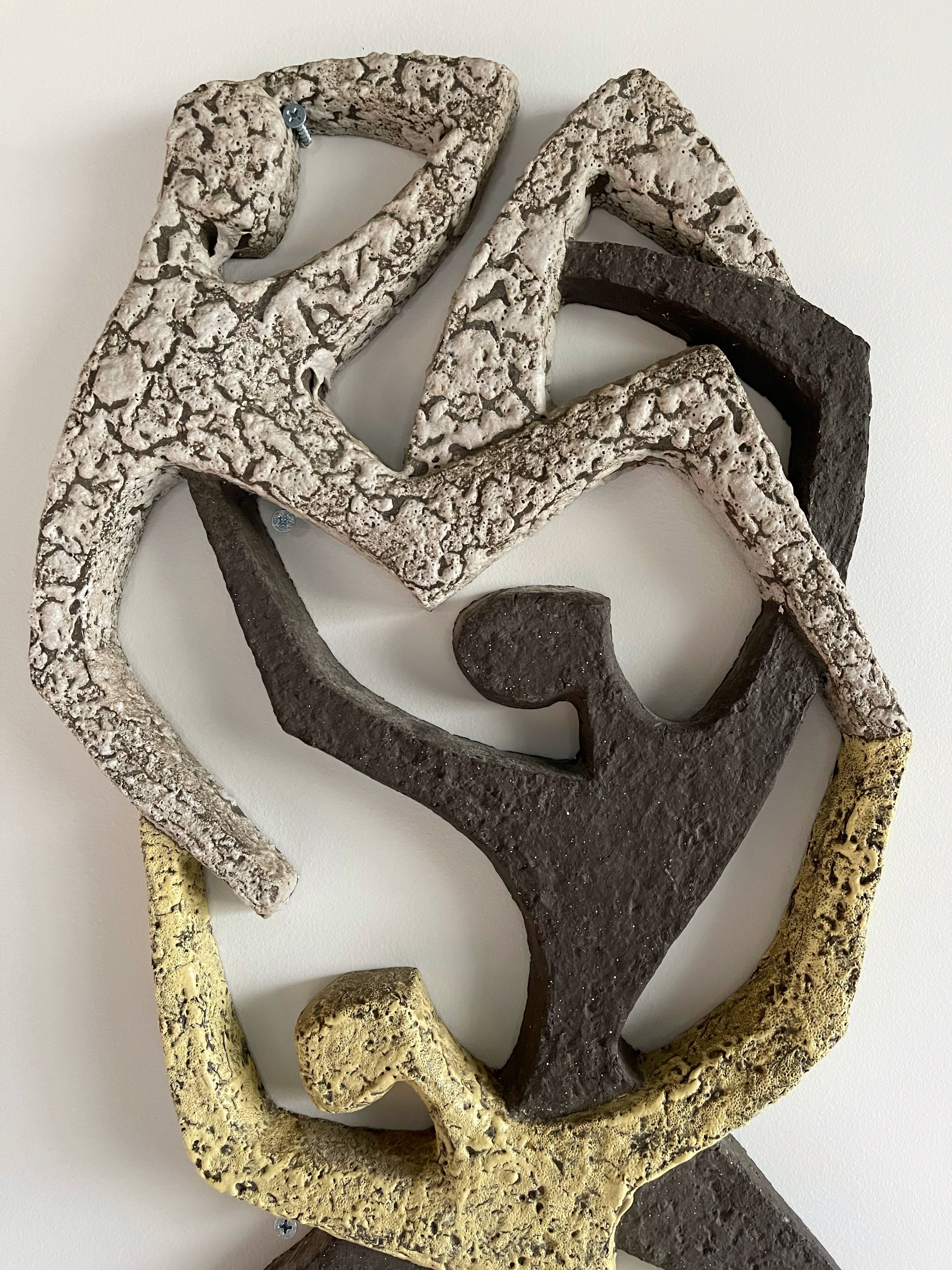 Pair of Wall sculptures by Joop Puntman for AMHA, 1960s