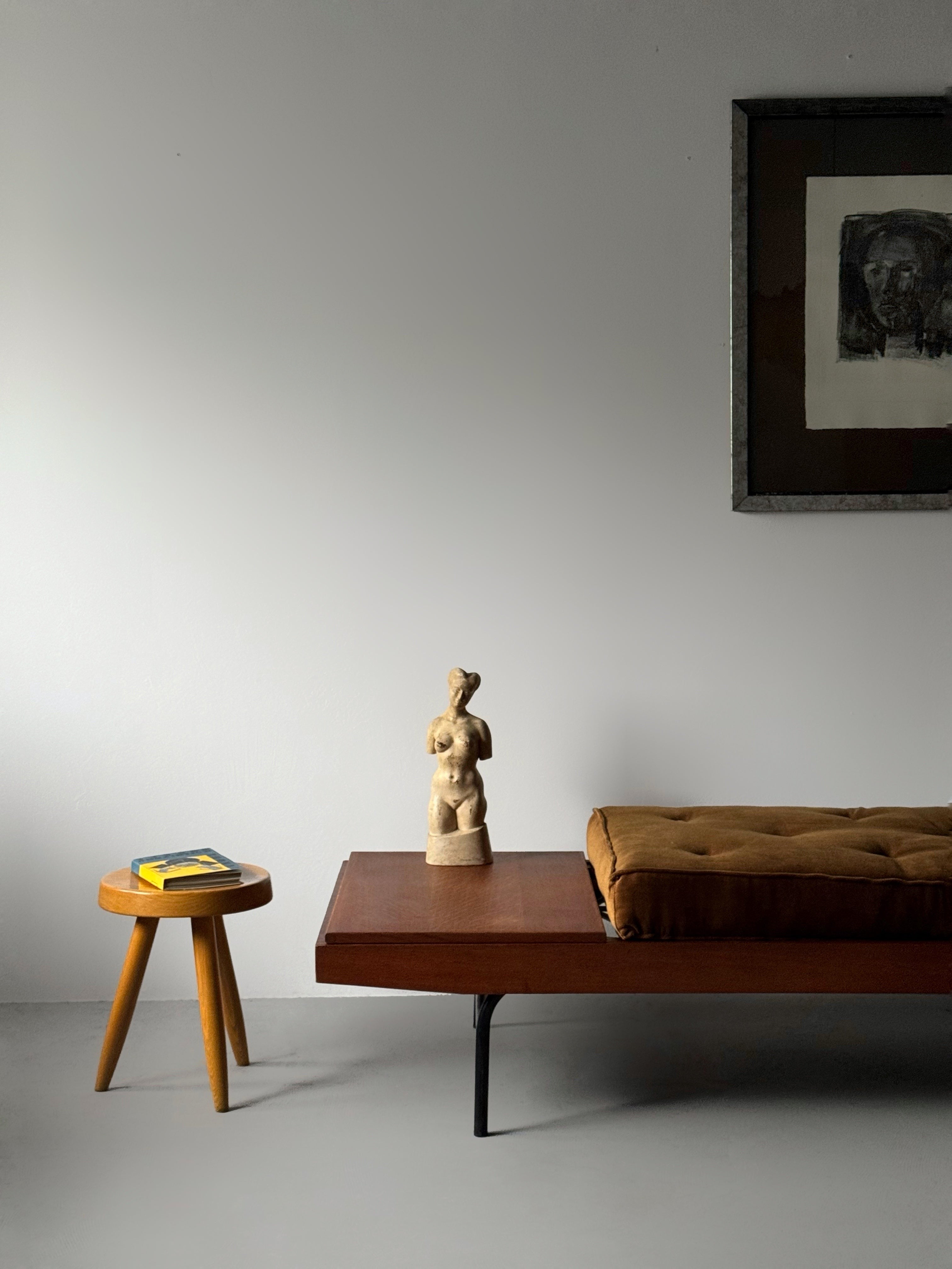 High Berger stool Designed by Charlotte Perriand