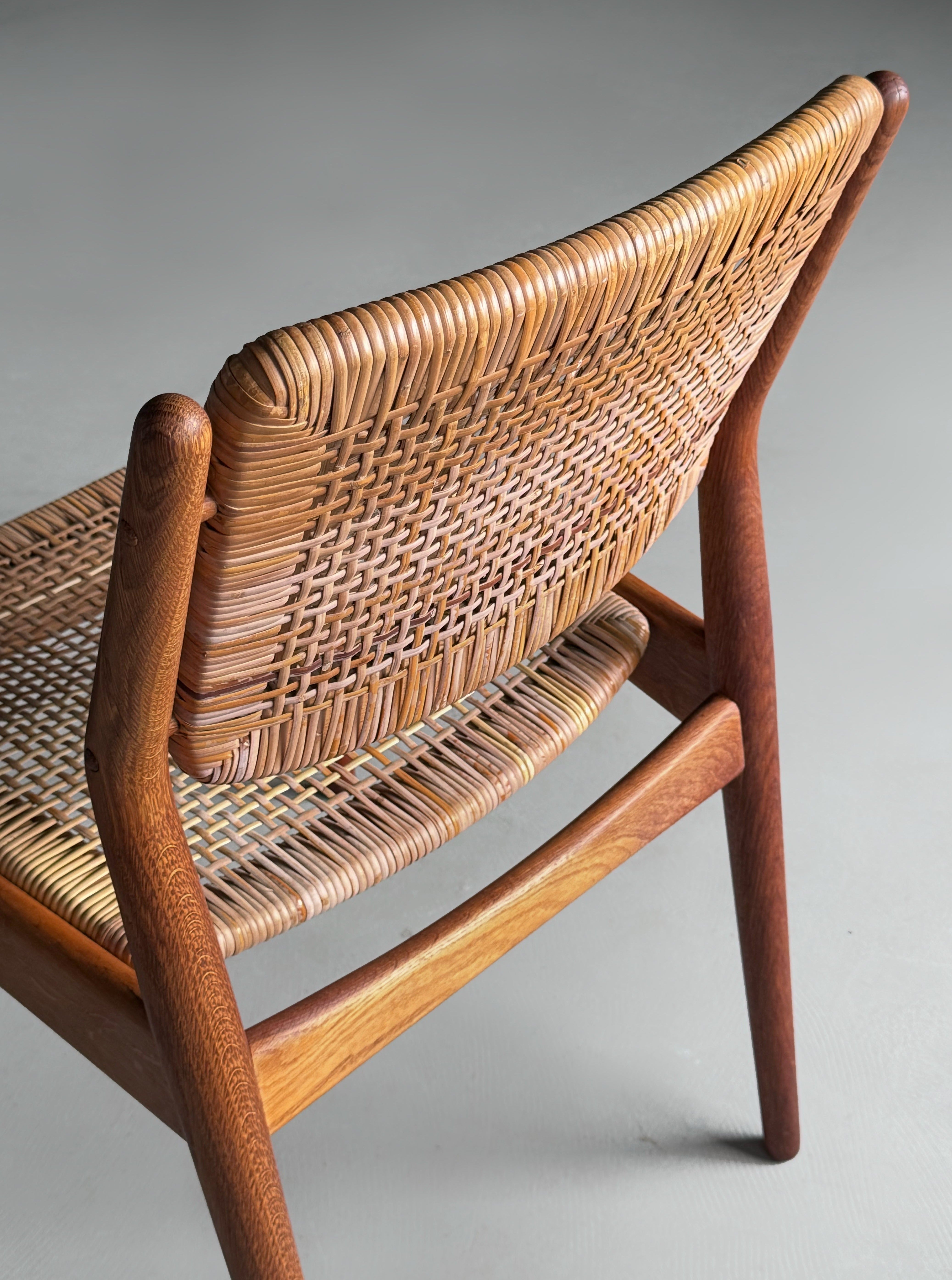Model 51 chair oak & cane by Arne Vodder for Sibast Møbelfabrik