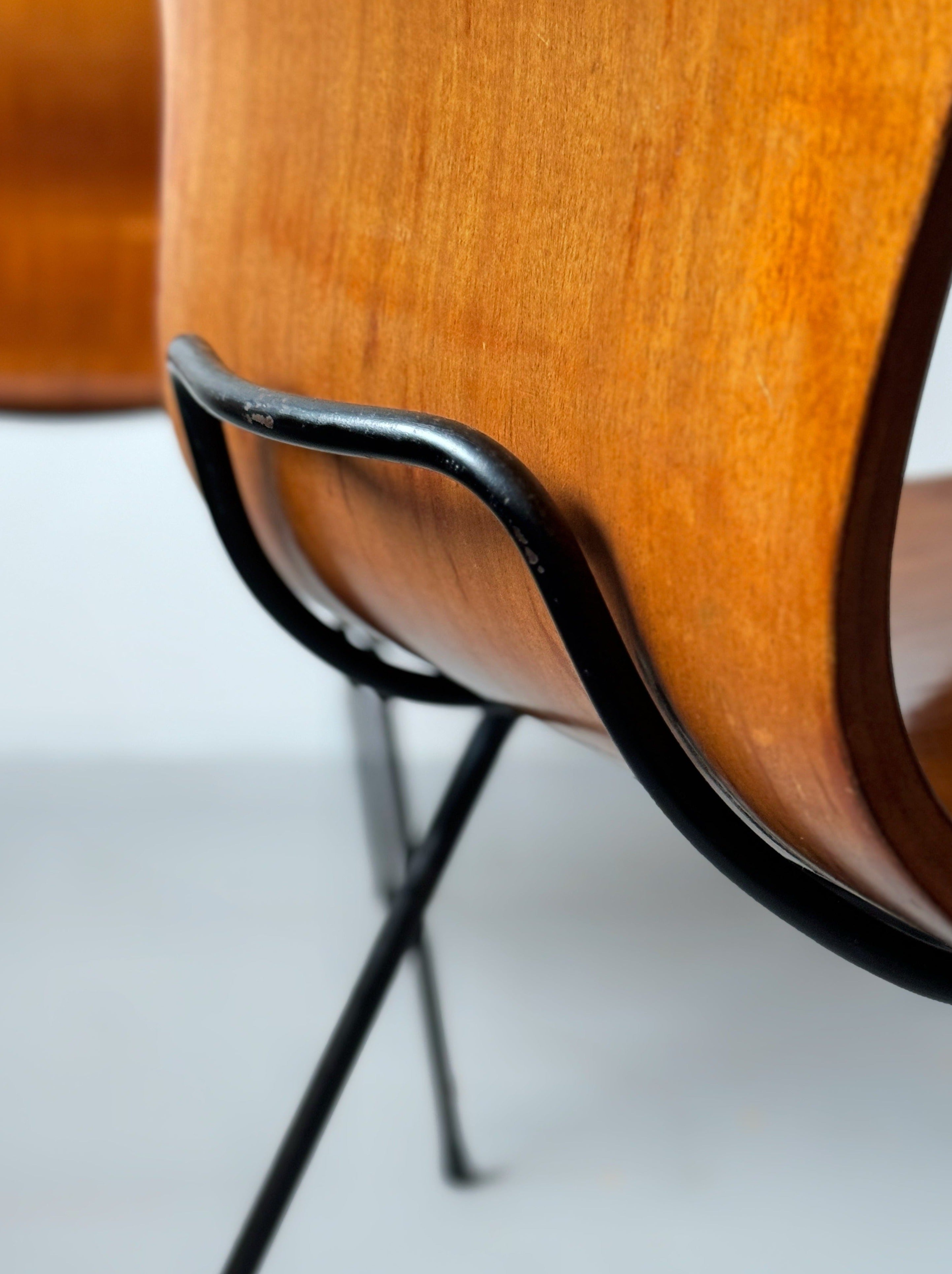 Mid-Century Dining Chairs by Carlo Ratti, Italy 1960s