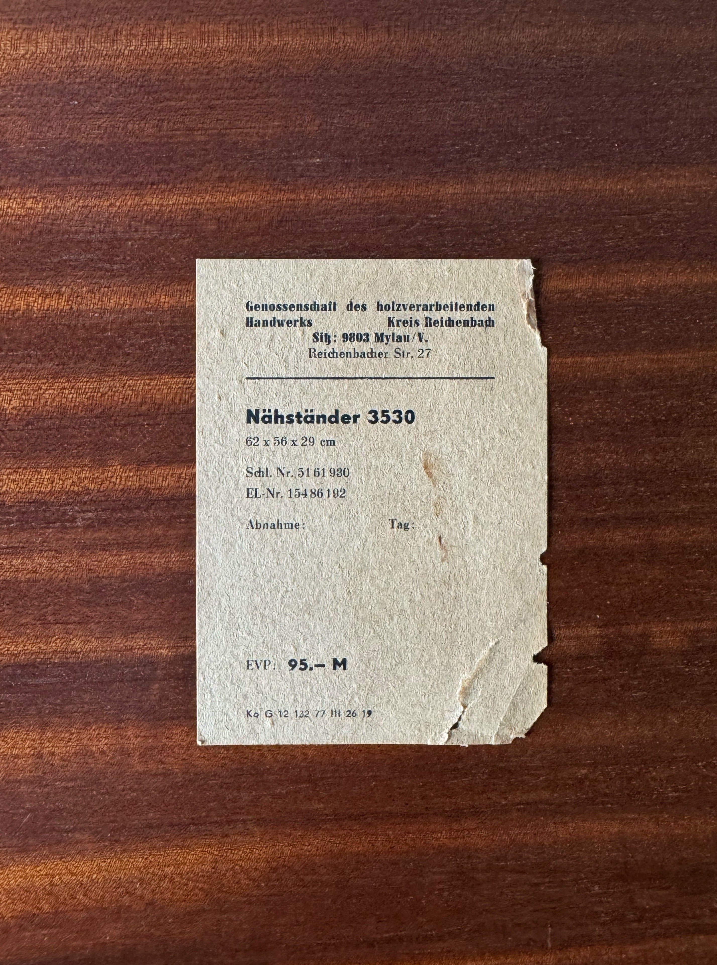 Midcentury Modern Sewing Box with swivel drawer storage, 1960s