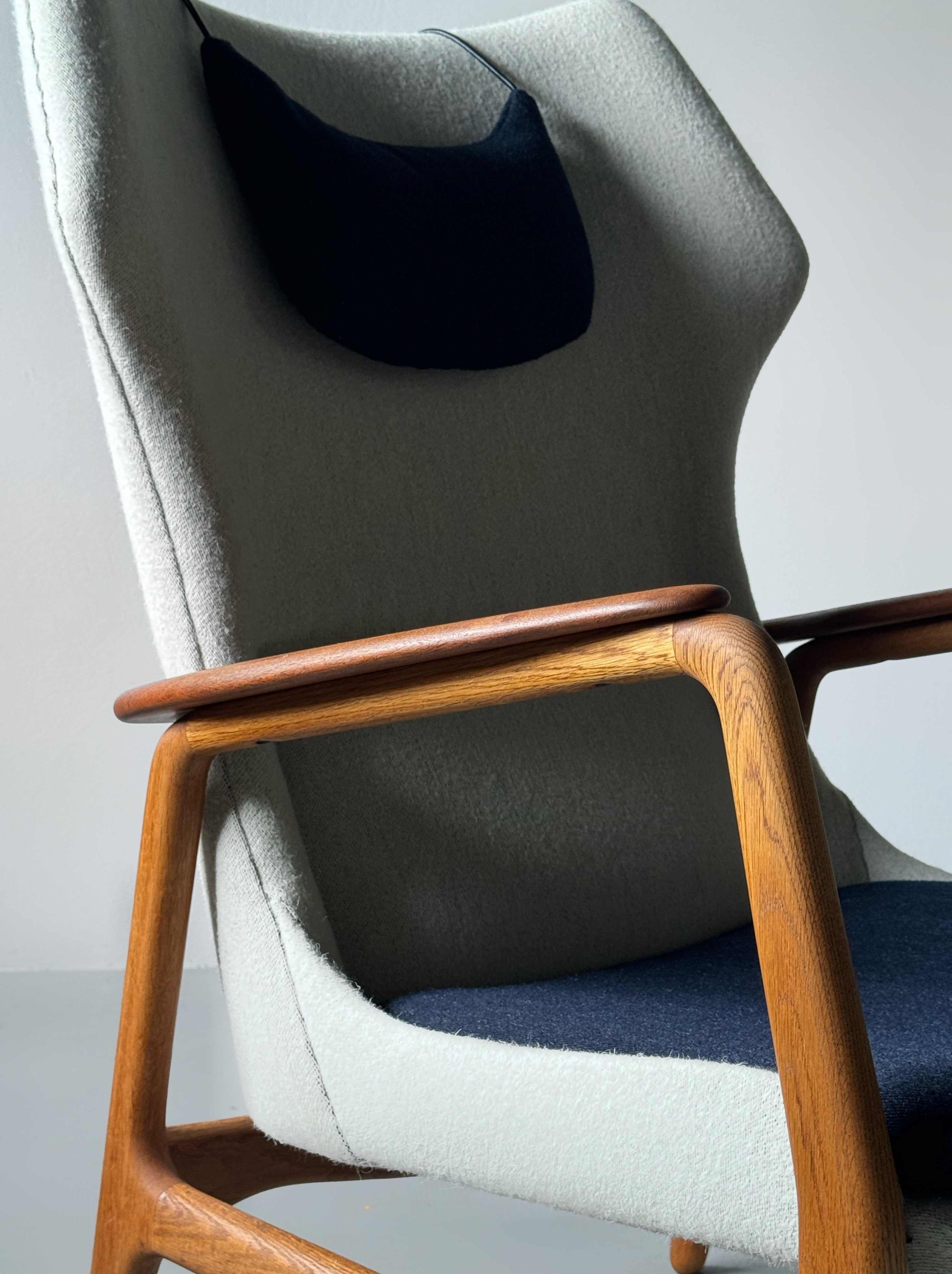 High Back Armchair by Arnold Madsen & Henry Schubell for Bovenkamp, Netherlands 1960s