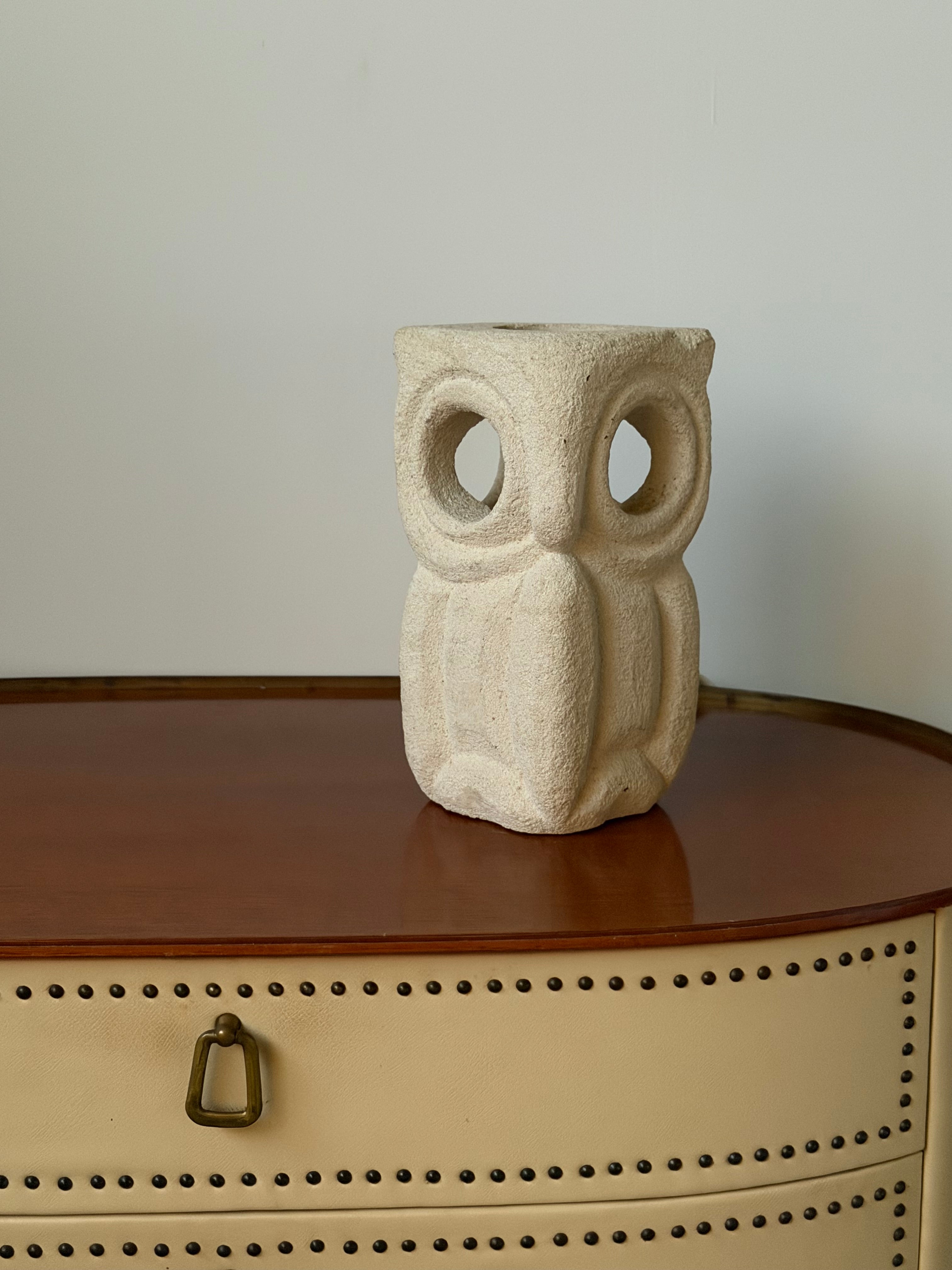 Pair of Table Lamps in Stone by Albert Tormos, France 1960s