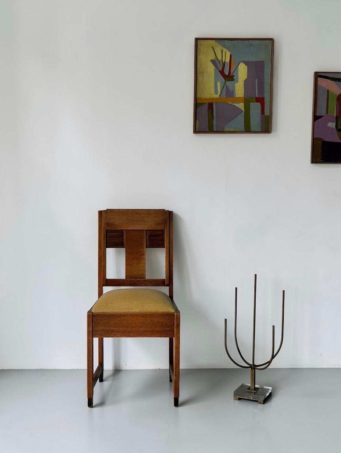 Set of Art Deco Amsterdam School Dining Chairs, The Netherland 1930s