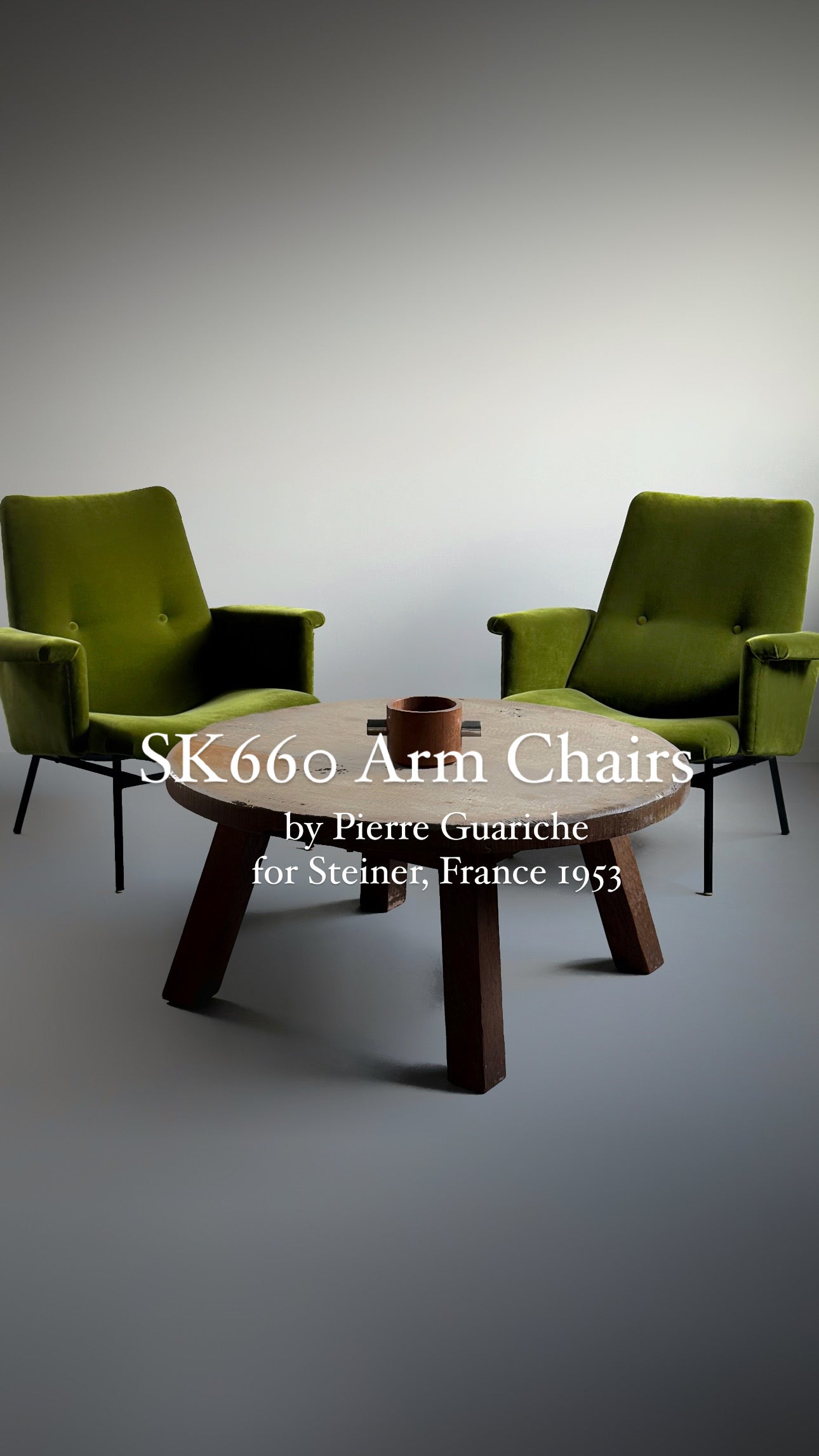 SK660 arm chair by Pierre Guariche for Steiner, France 1953