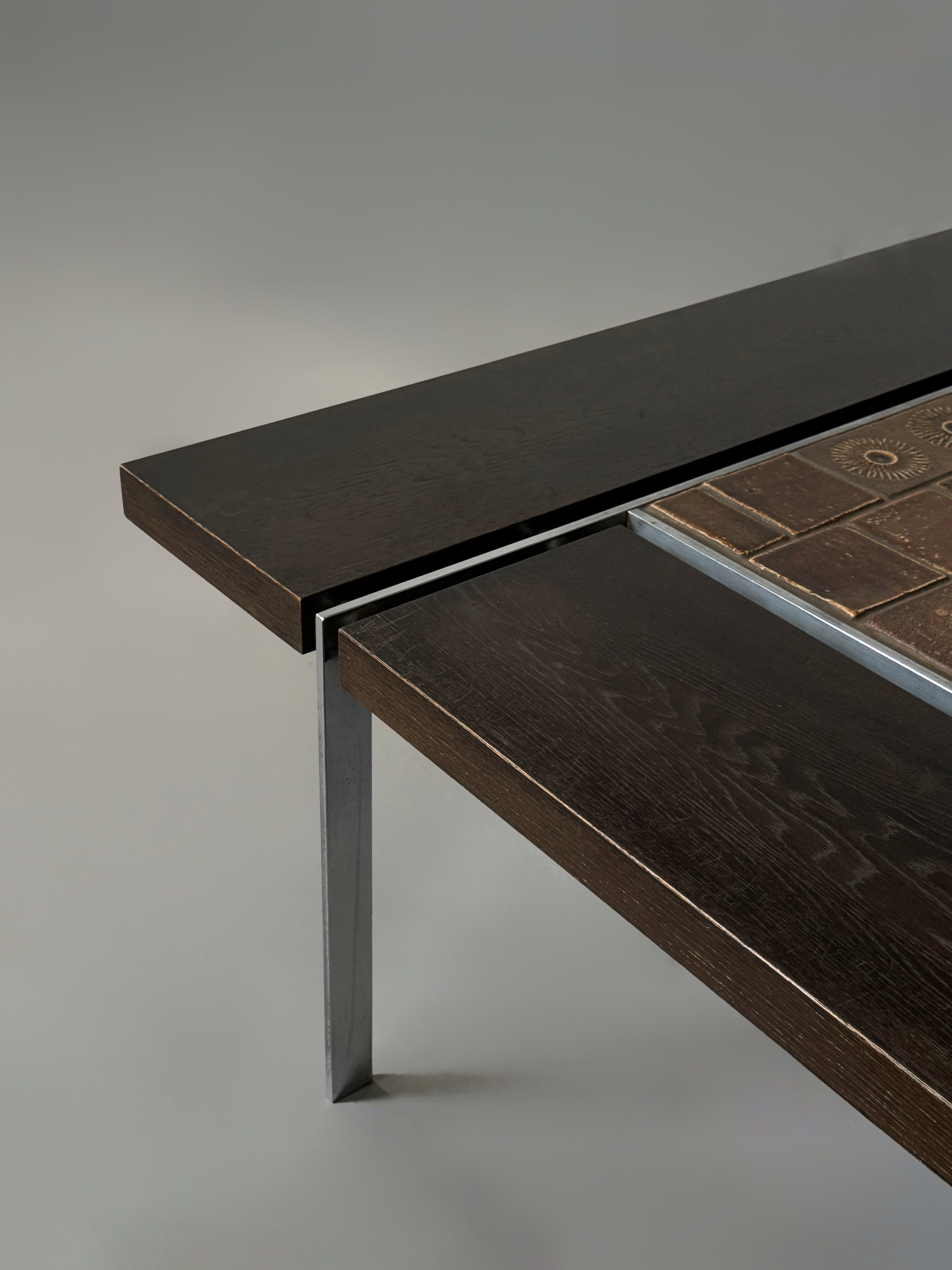 Tile Top Coffee Table by Svend Aage Jessen for Ryesberg Mobler, Denmark 1960s