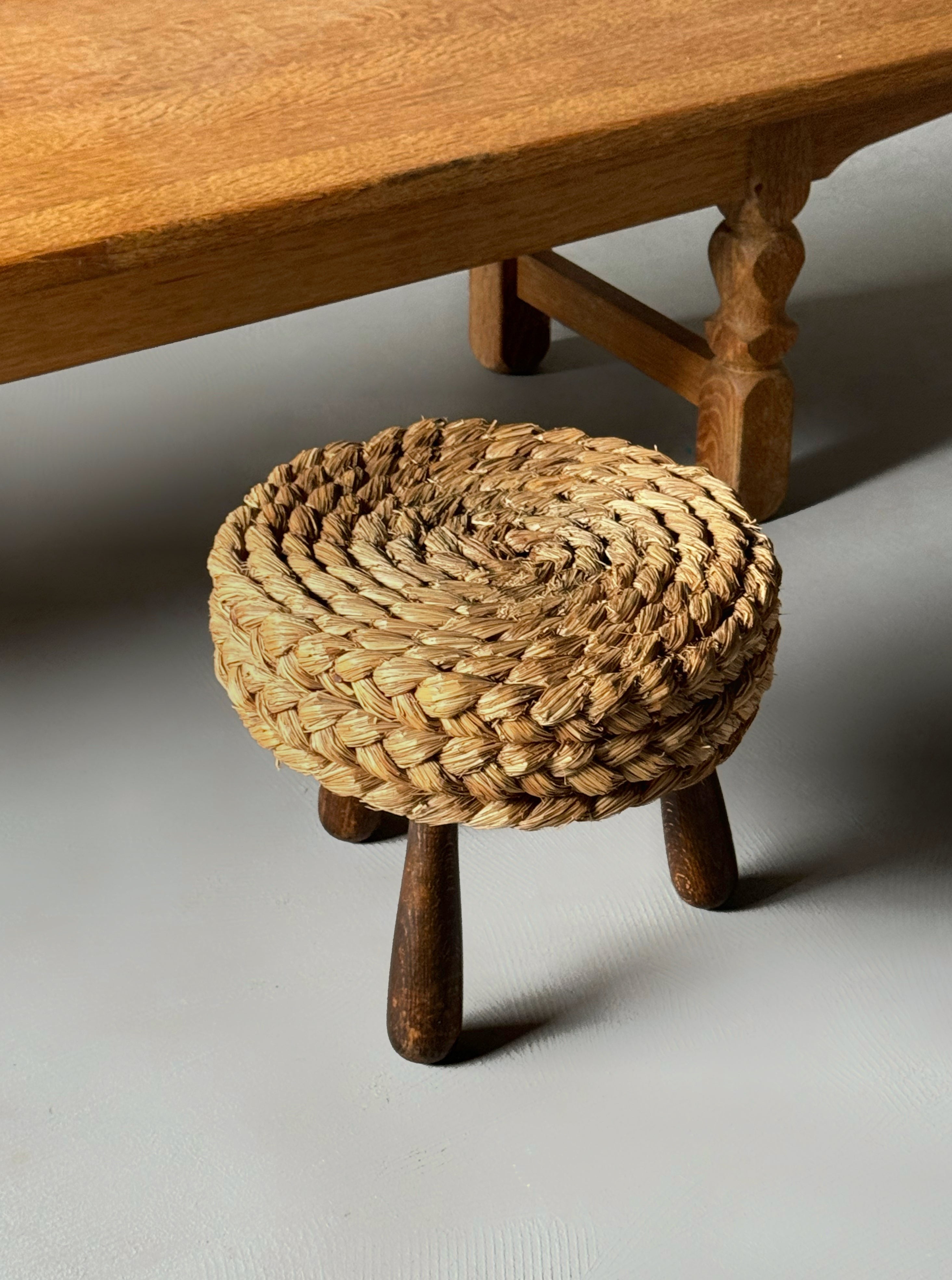 Stool designed by Adrien Audoux and Frida Minet - France -1950