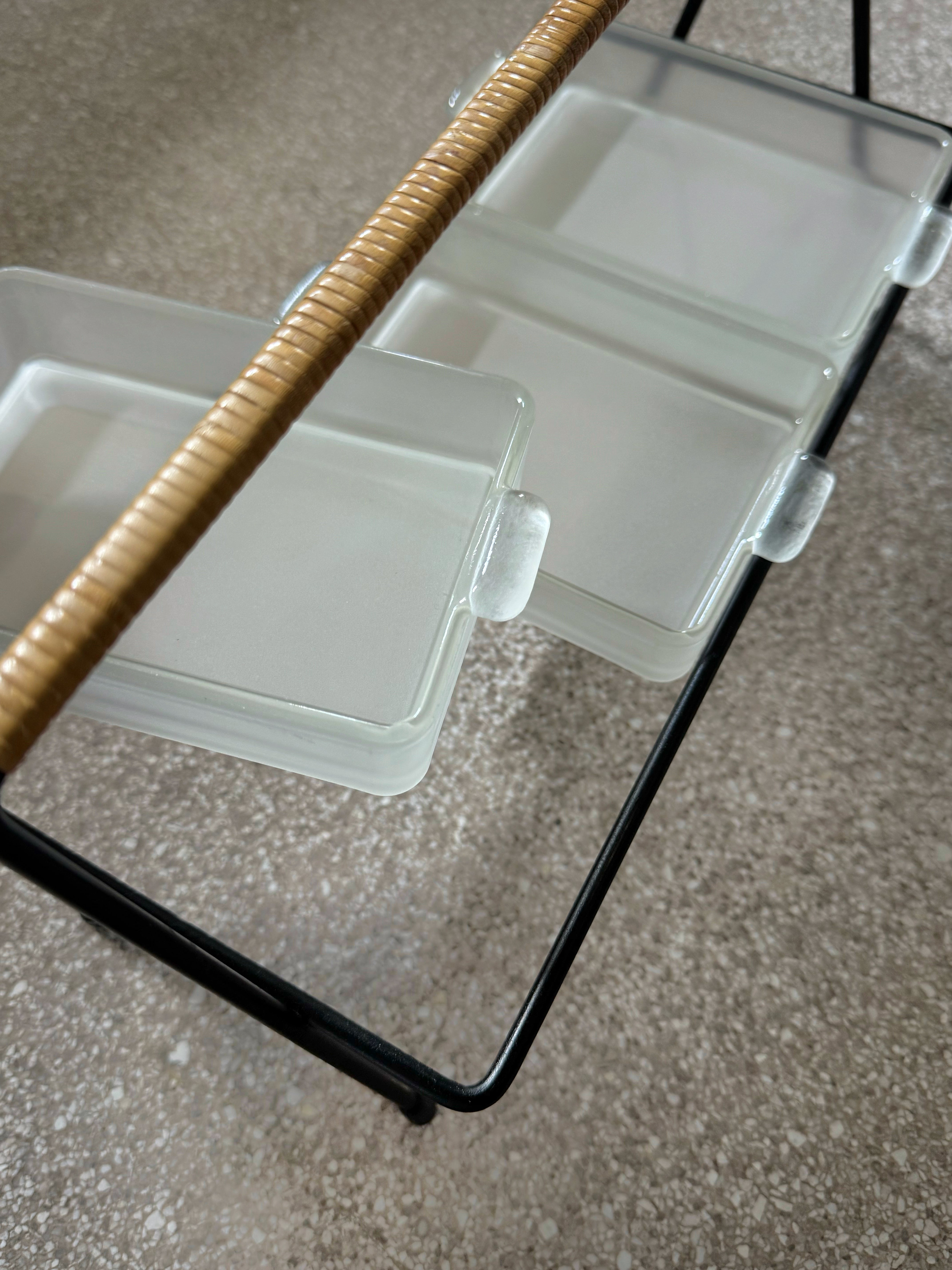 Vintage serving stand with 3 bowls