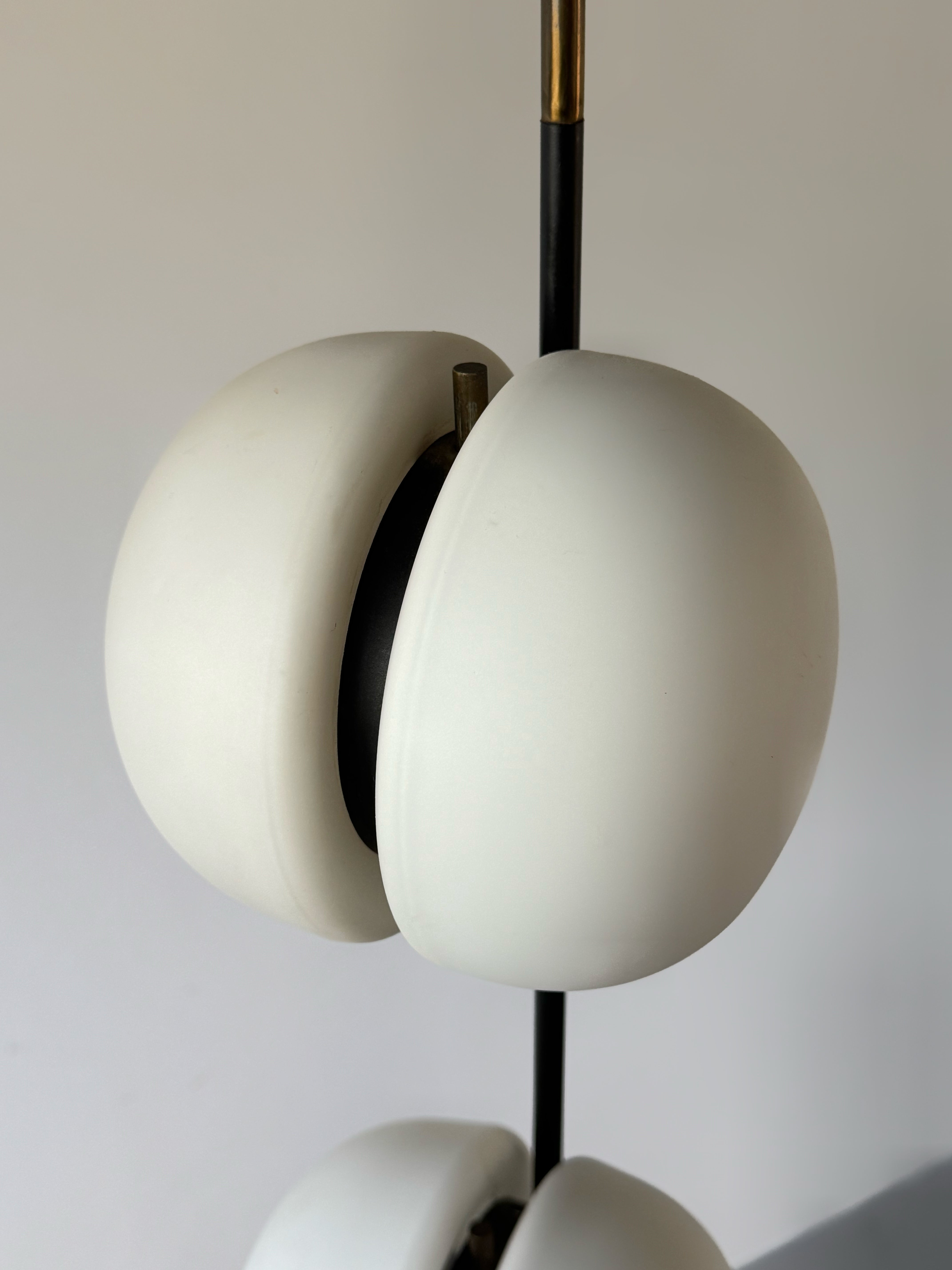 3 Globe Floor Lamp by Lunel, France 1950s
