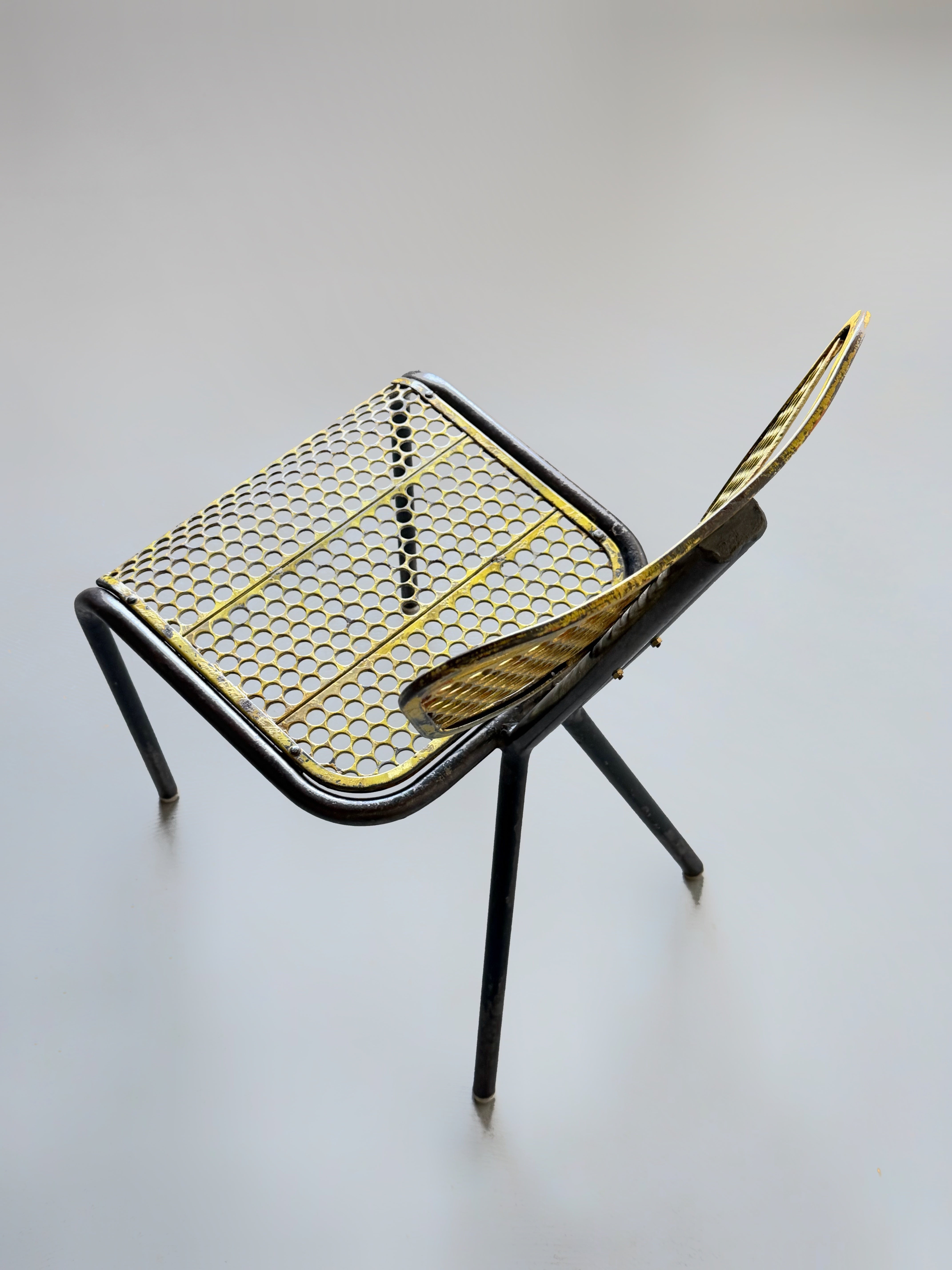 "Radar" Side Chair by Rene Malaval for Bloc Metal, France 1950s