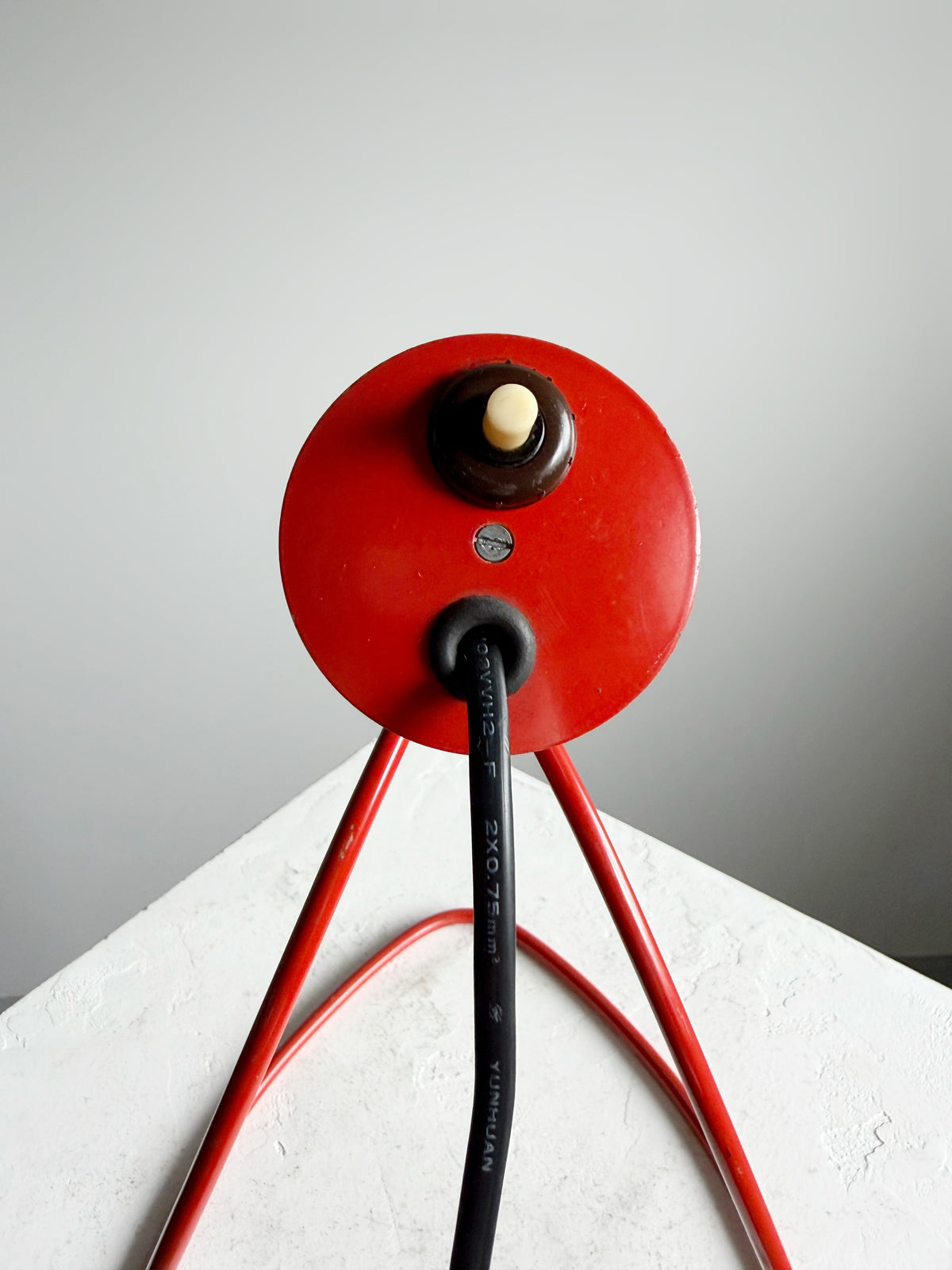 Model 1621 Red Table Lamp by Josef Hurka for Napako, 1960s