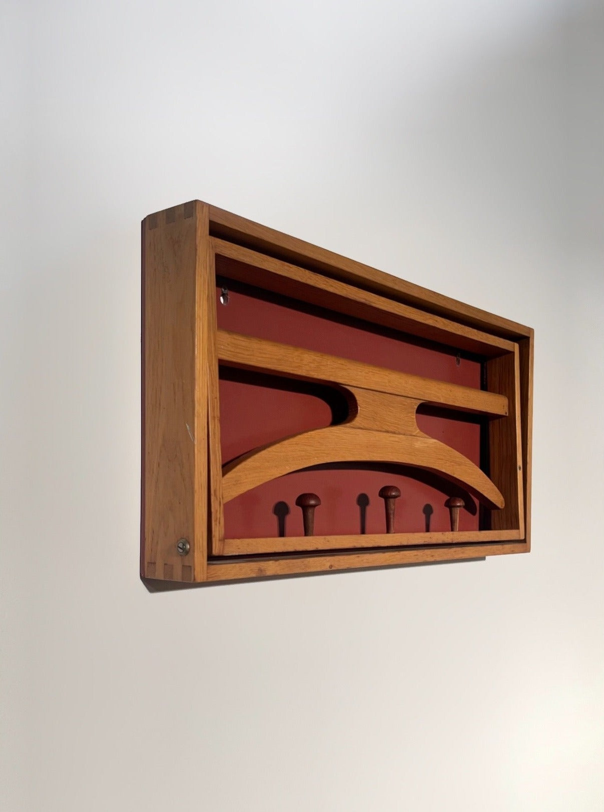 Wall Coat Hanger Valet in Teak by Hoff & Østergaard, Denmark, 1960s