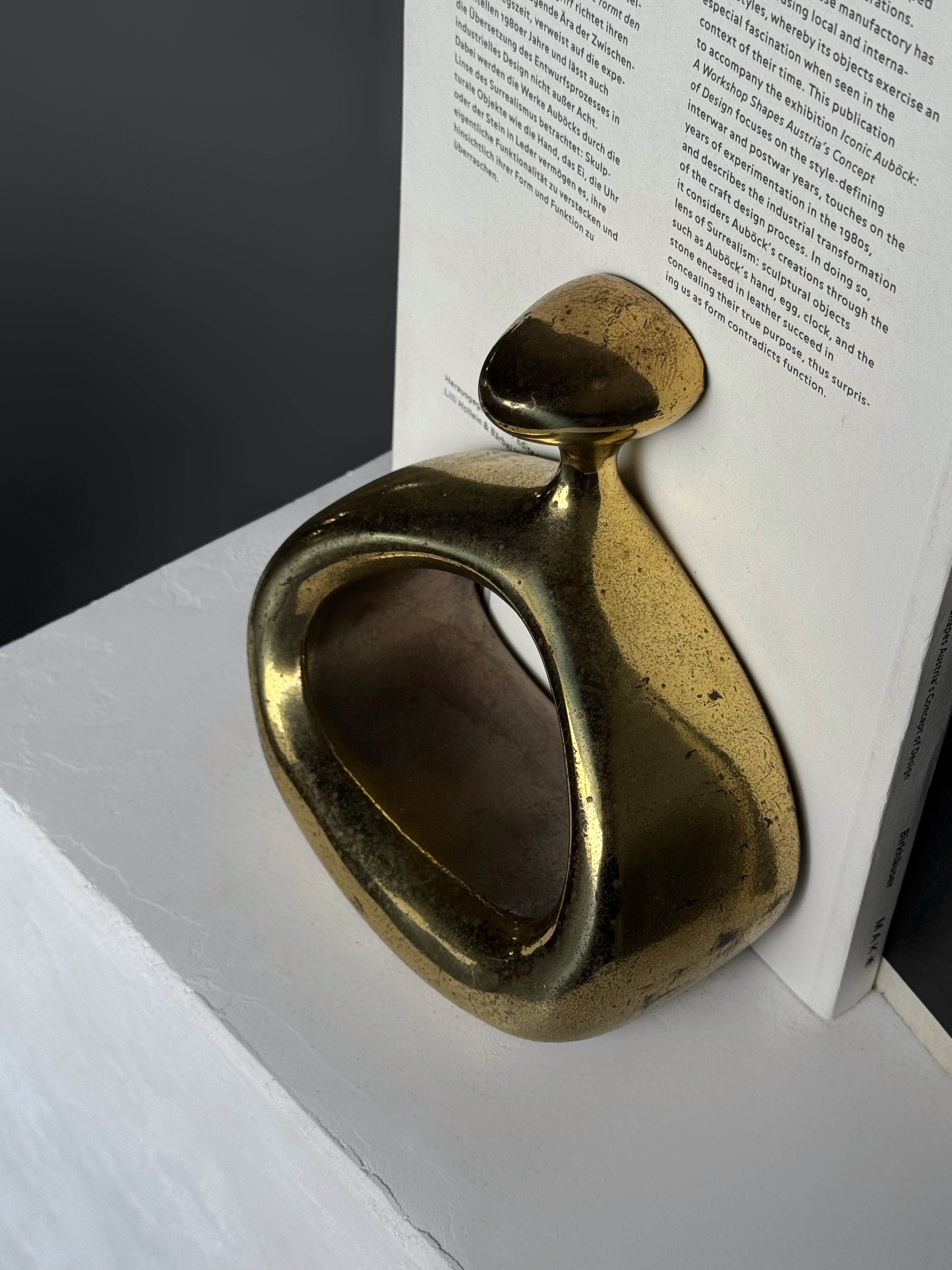 Brass "Stirrup" Bookends Designed by Ben Seibel, Set of 2, Signed 1950s