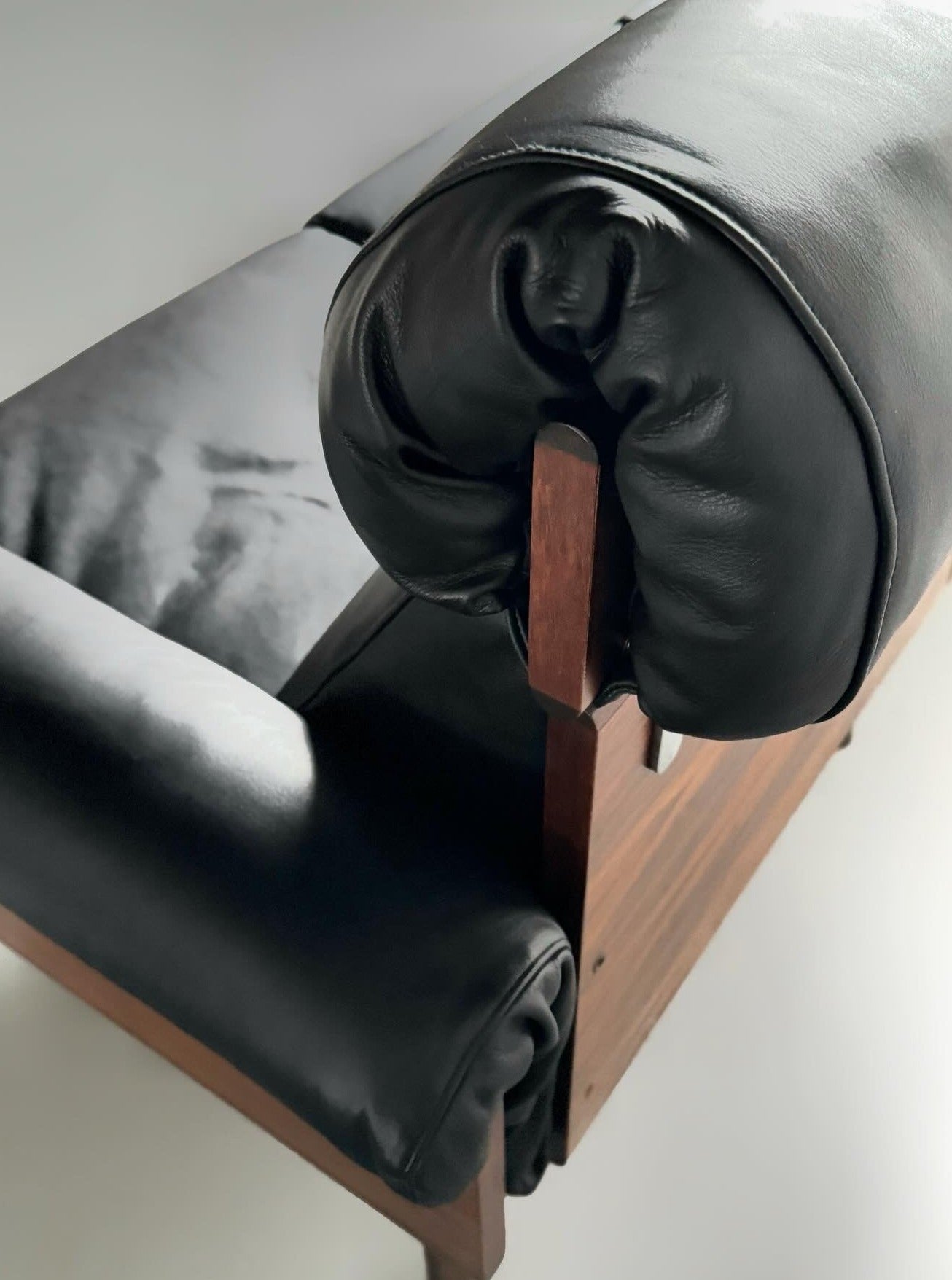 Model Ateljee Rosewood Sofa by Yrjö Kukkapuro for Haimi Finland, 1960s