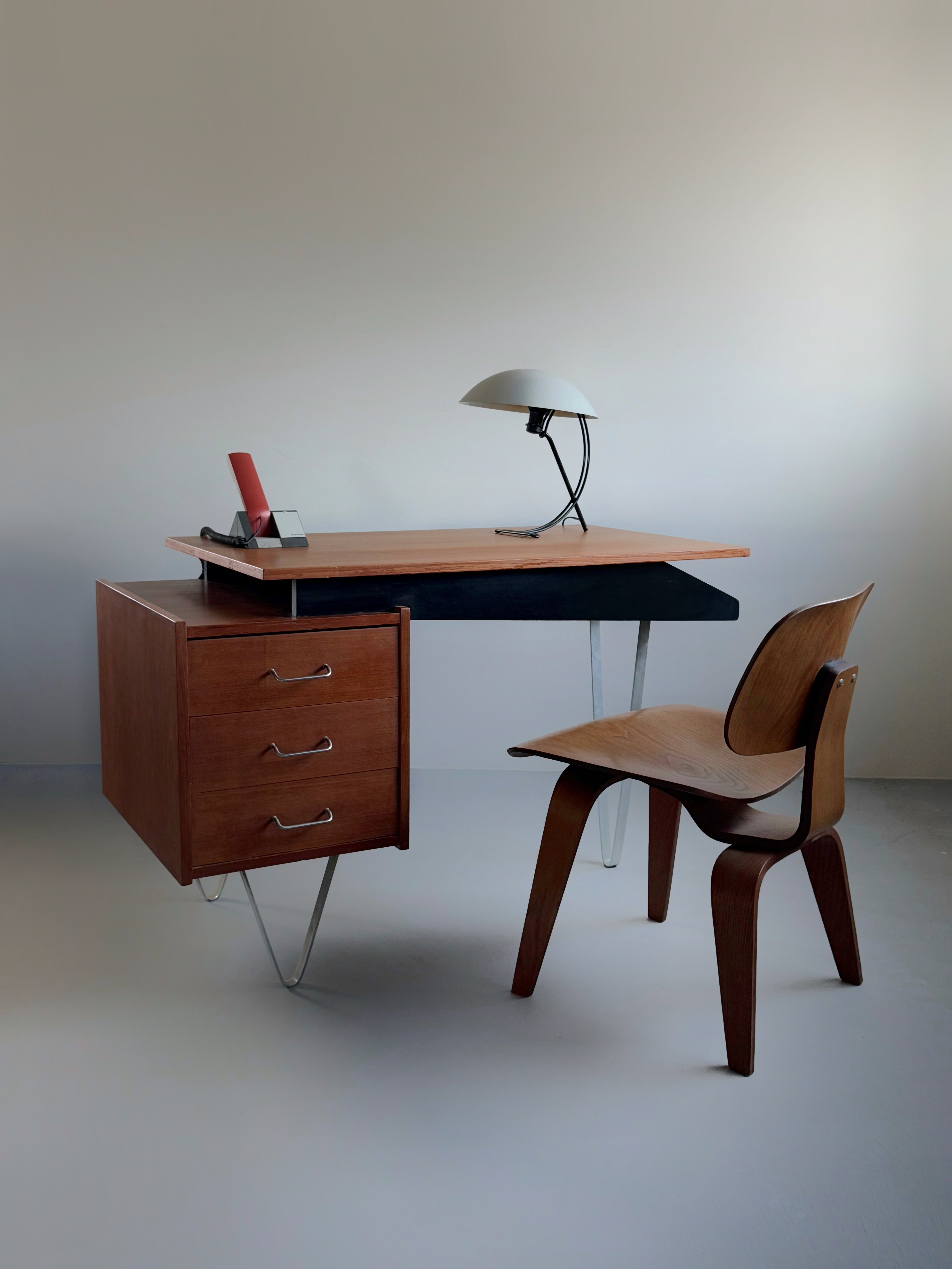 Hairpin Writing Desk by Cees Braakman for Pastoe, Netherlands 1960s
