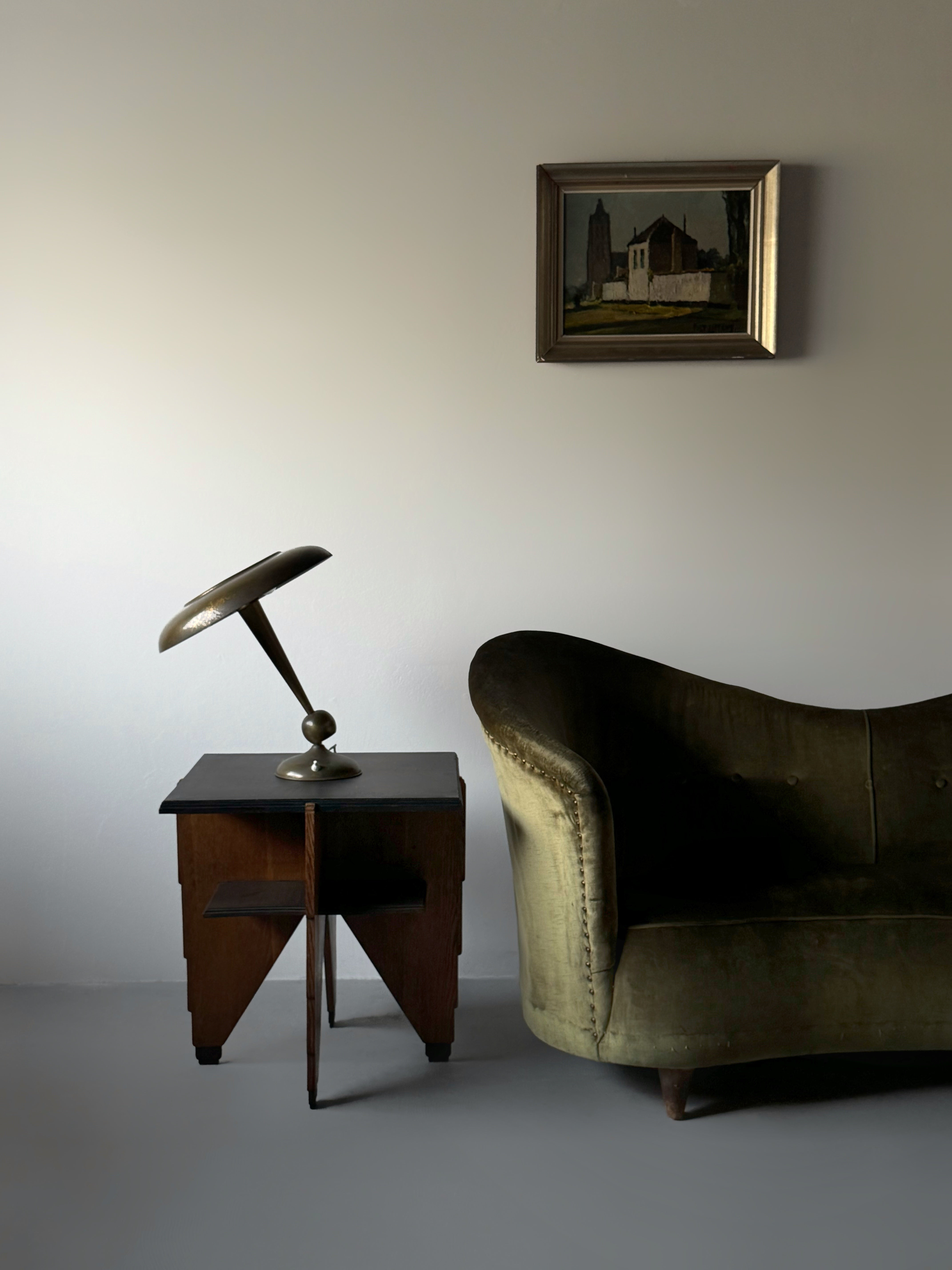 Italian Table Lamp in Brass by Oscar Torlasco for Lumi, 1950s