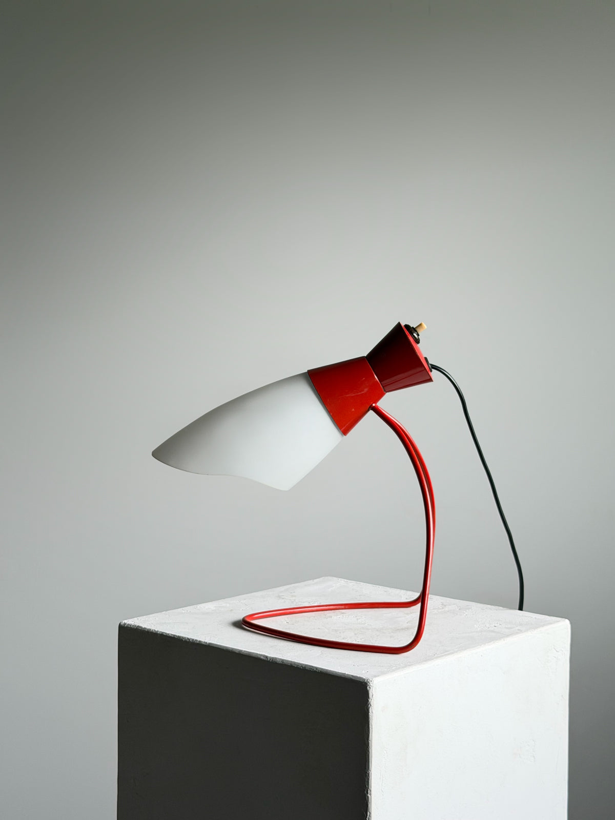 Model 1621 Red Table Lamp by Josef Hurka for Napako, 1960s