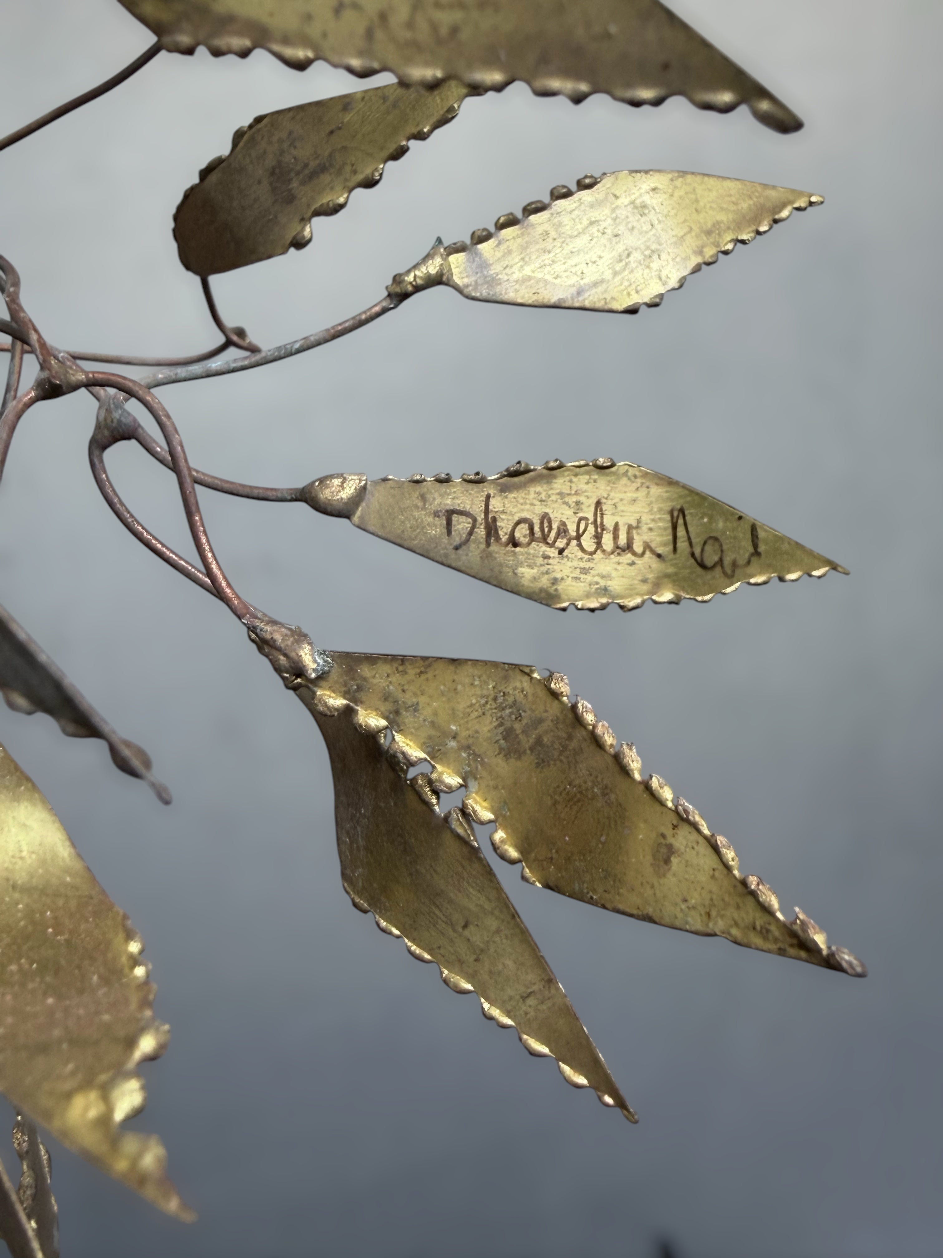 Tree Sculpture in Brass by Daniël Dhaeseleer, Belgium, 1970