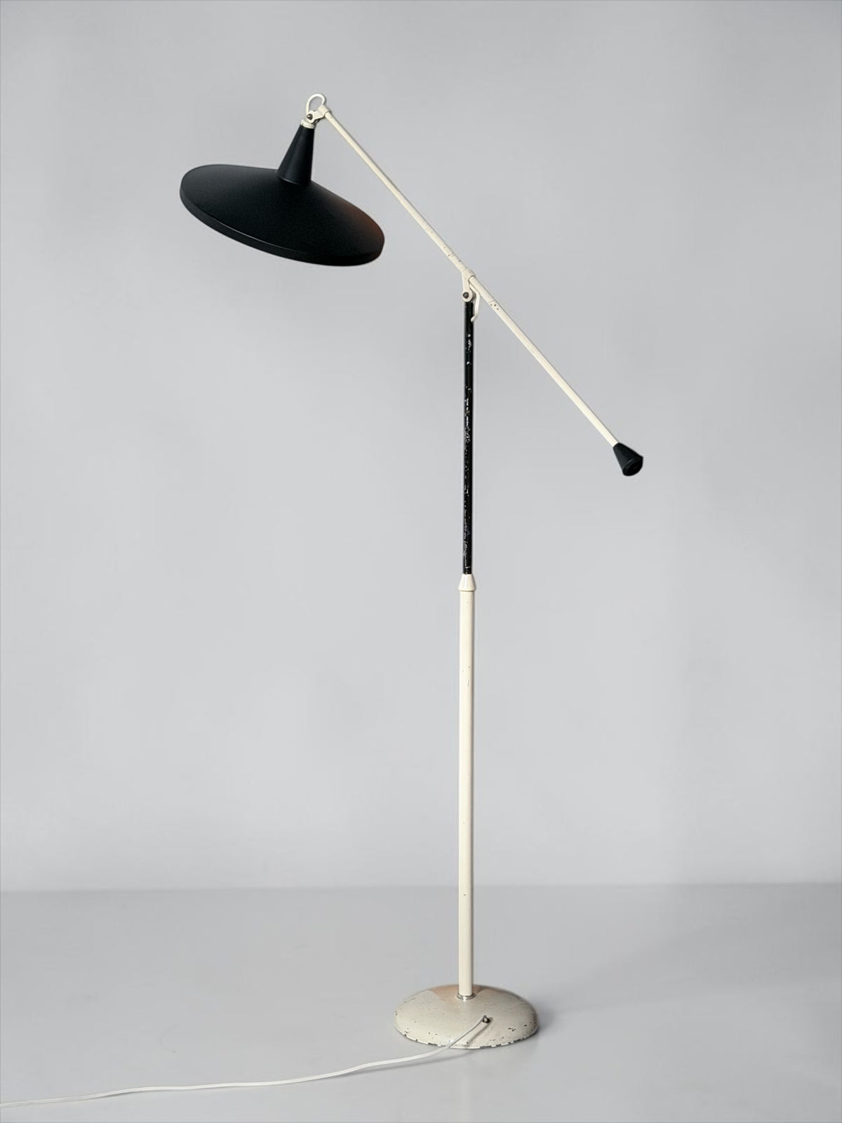 Panama Floor Lamp in Black by Wim Rietveld for Gispen, 1957
