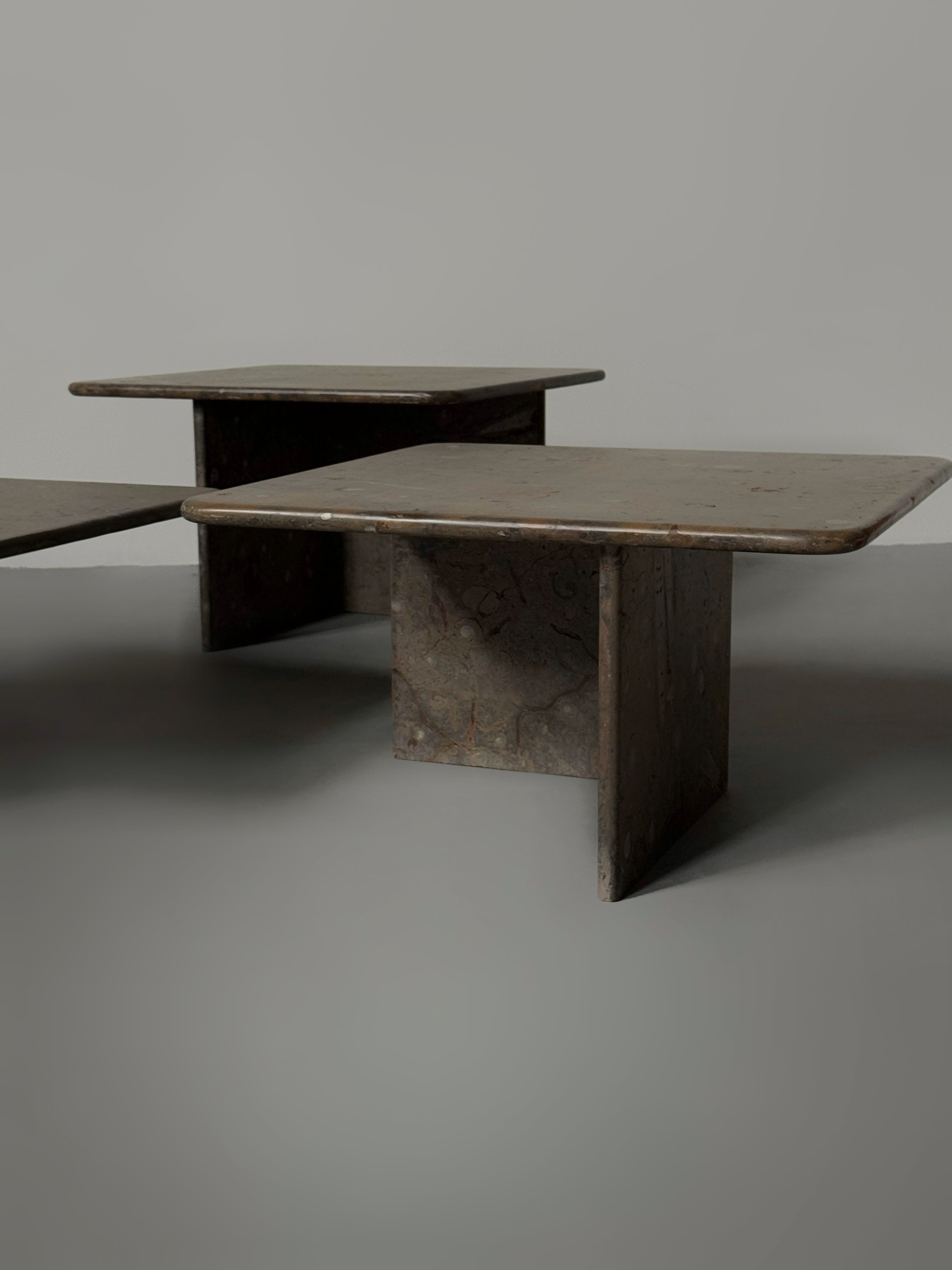 Fossil Stone Coffee Tables 1970s