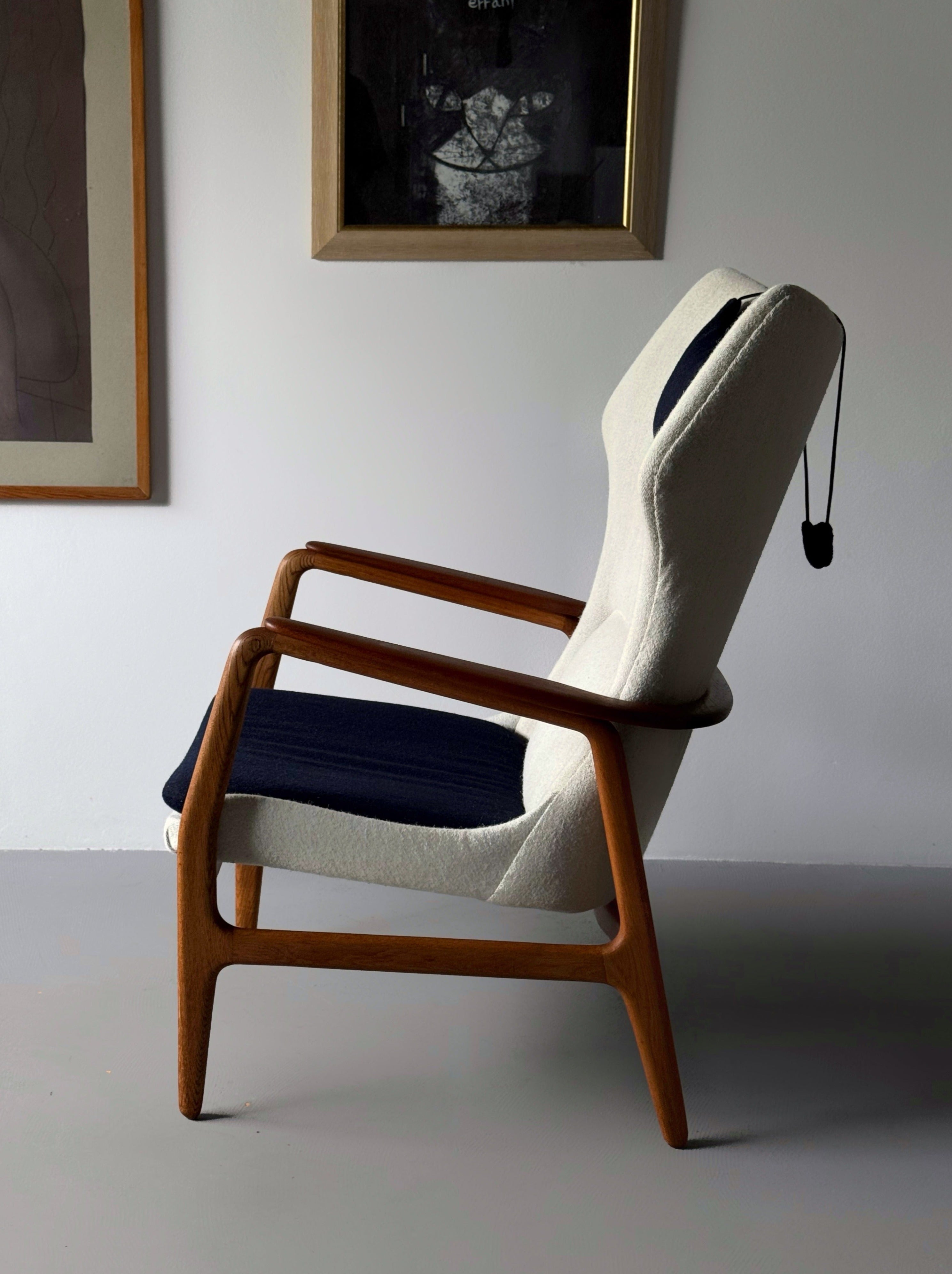 High Back Armchair by Arnold Madsen & Henry Schubell for Bovenkamp, Netherlands 1960s