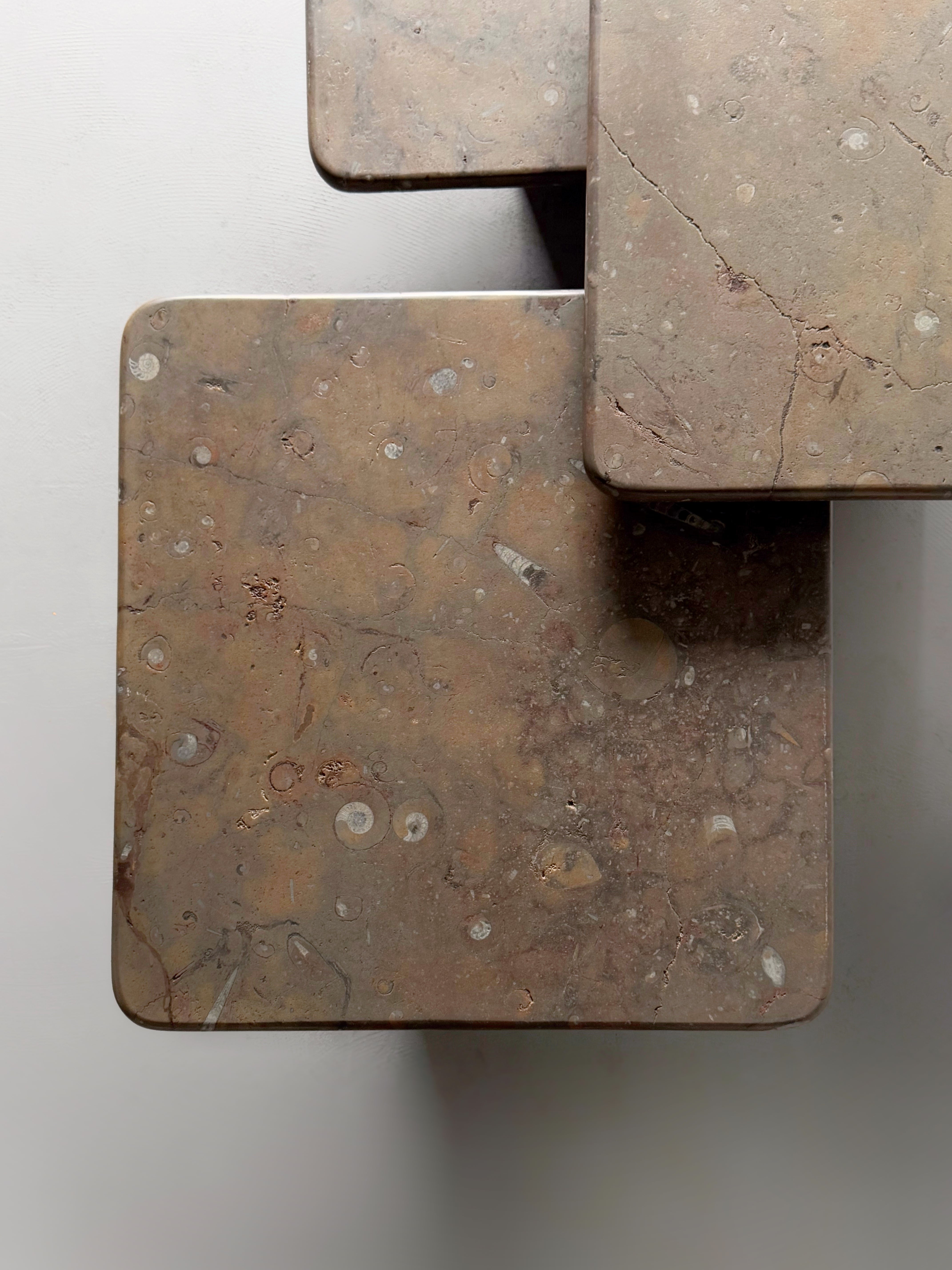 Fossil Stone Coffee Tables 1970s