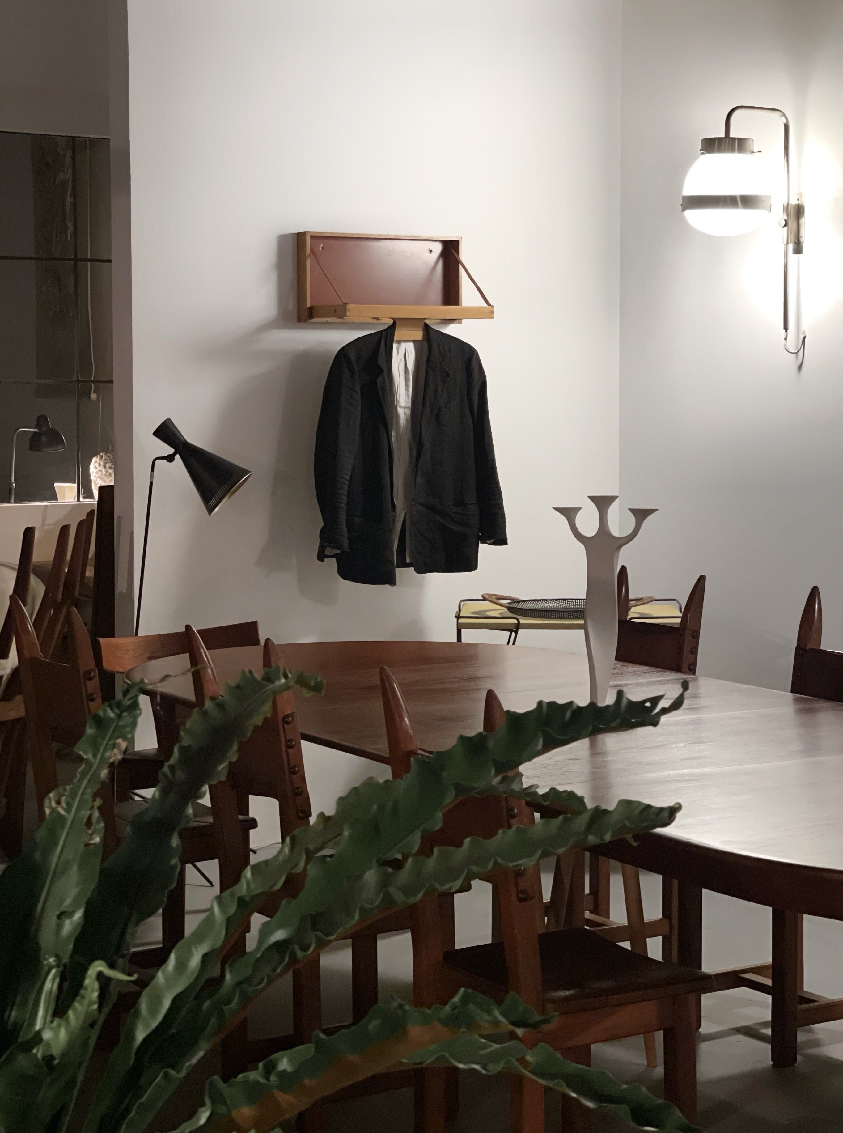 Wall Coat Hanger Valet in Teak by Hoff & Østergaard, Denmark, 1960s