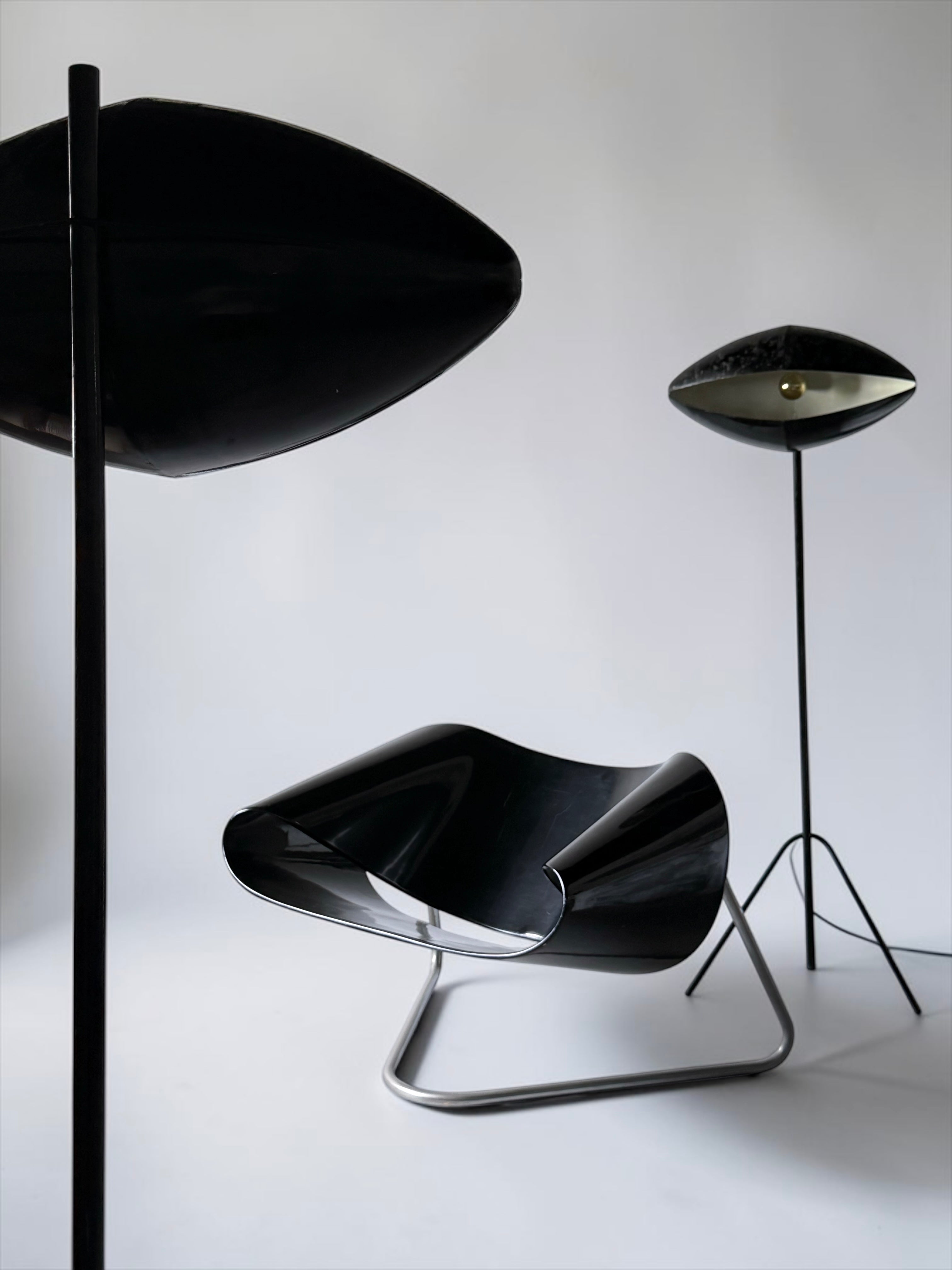 Pair of “Fantomas” Floor Lamps by India Mahdavi, France, circa 1990