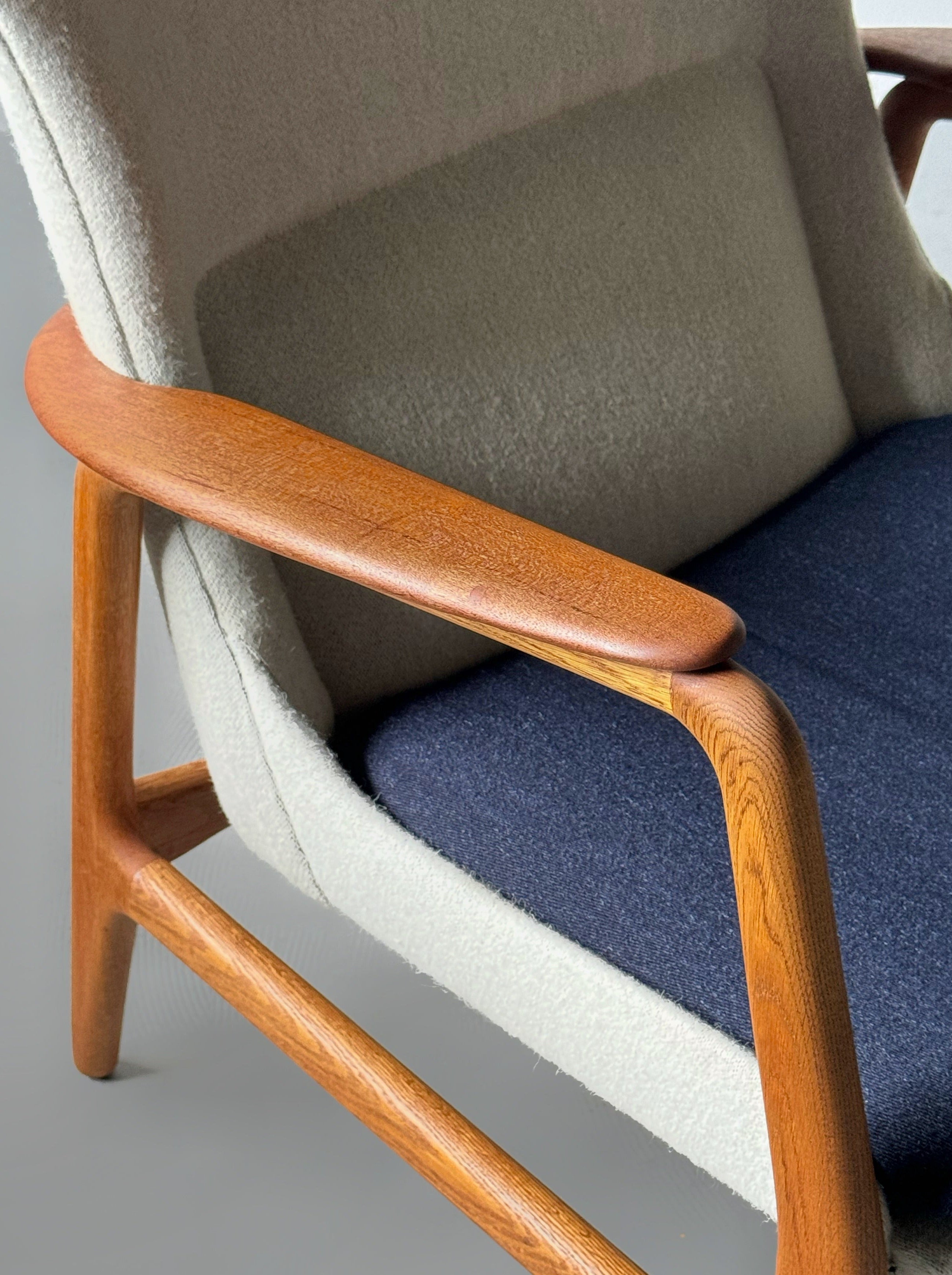 High Back Armchair by Arnold Madsen & Henry Schubell for Bovenkamp, Netherlands 1960s