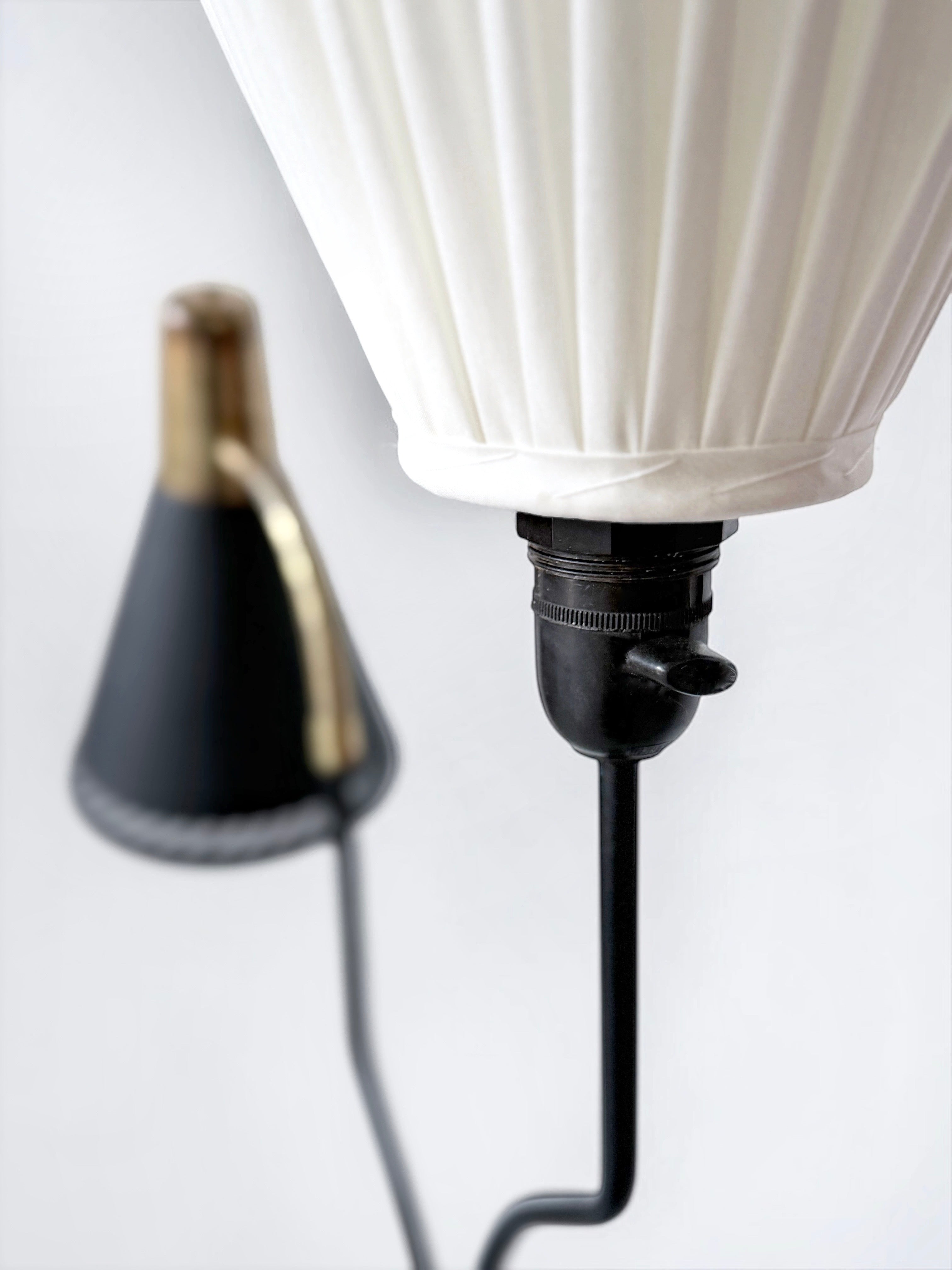 Floor Lamp by Hans Bergström for Ateljé Lyktan, Sweden 1950s