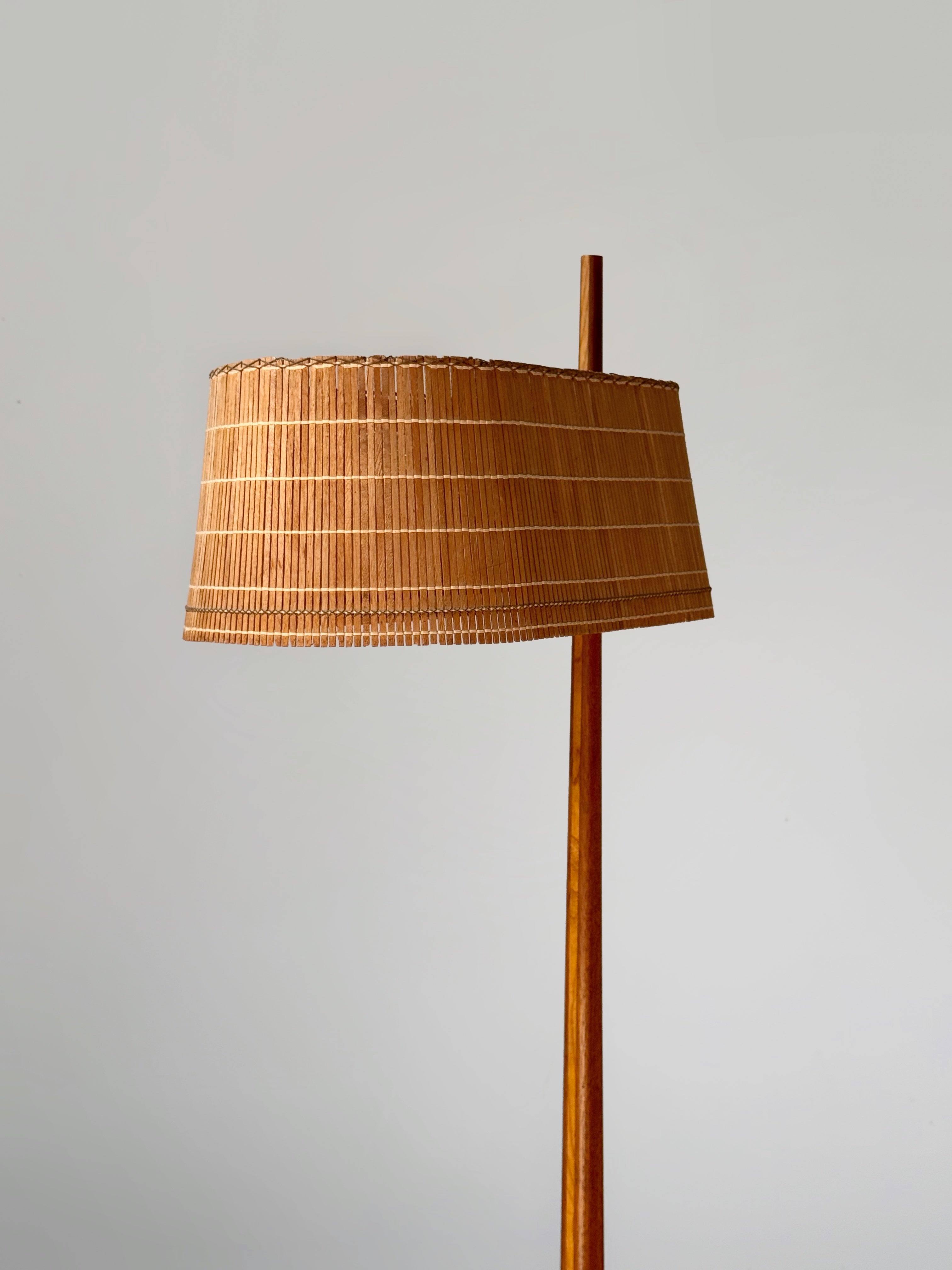 Tripod Floor Lamp with Shelf, France 1960s