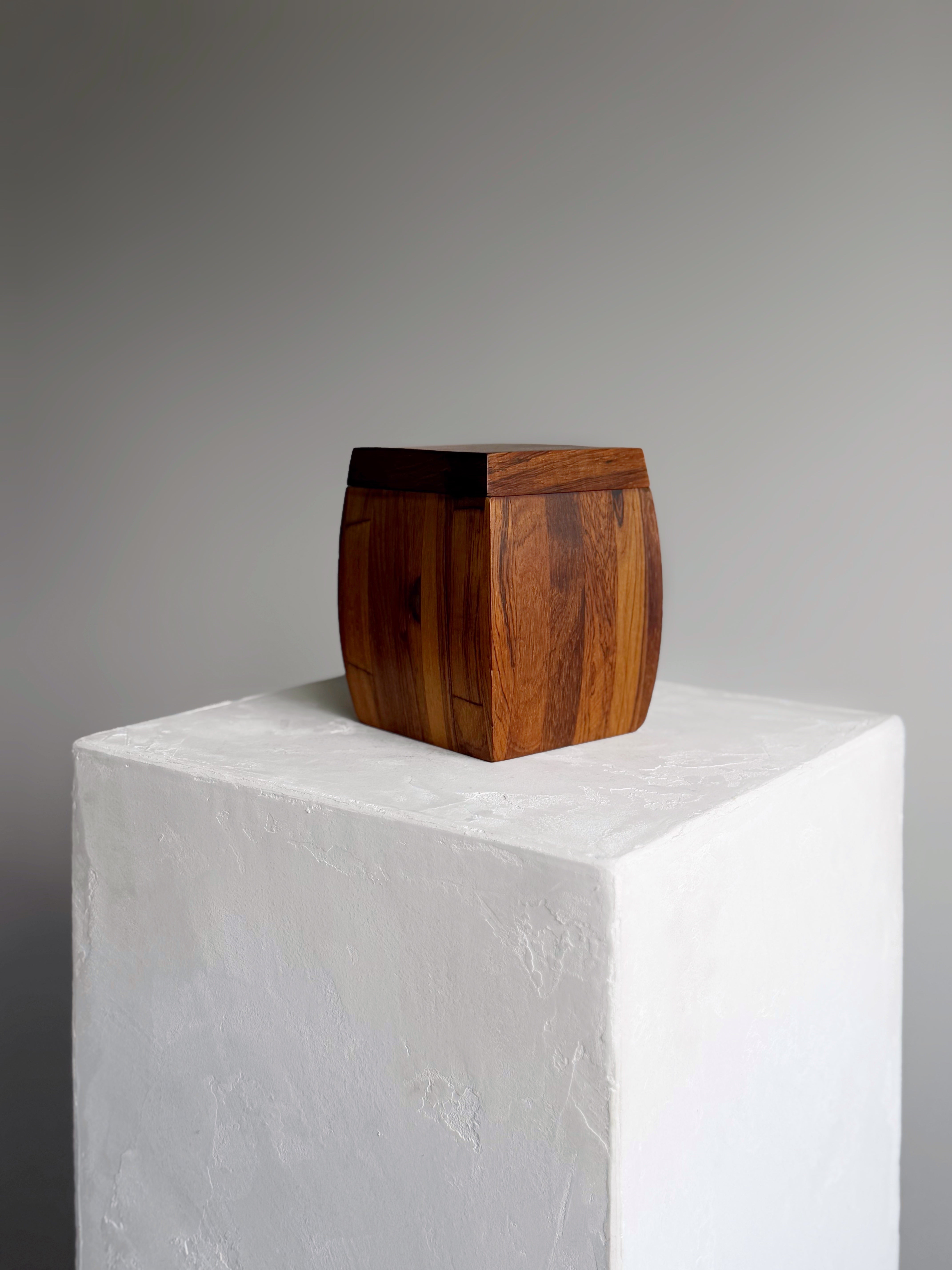 Jean Gillon Tobacco Jar made of Jacaranda Wood HAND MADE