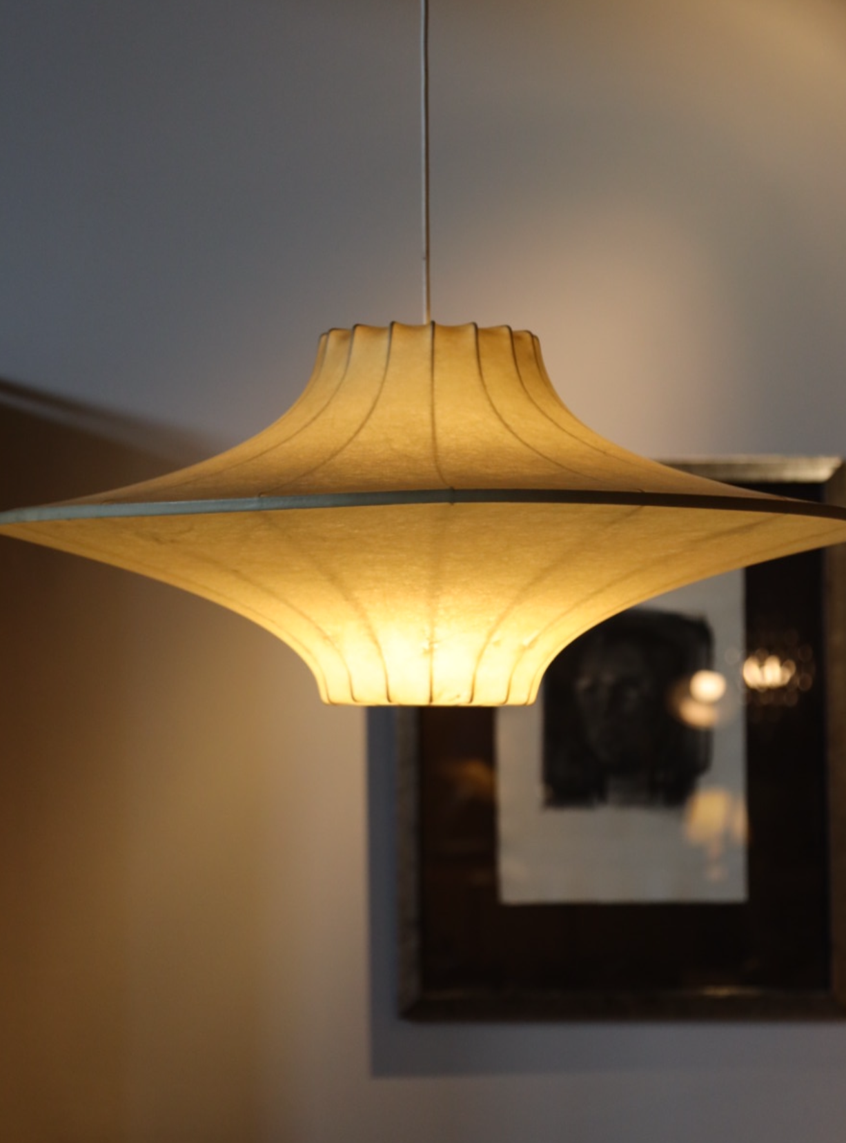 Vintage Cocoon Pendant Lamp by Achille and Pier Castiglioni for Flos