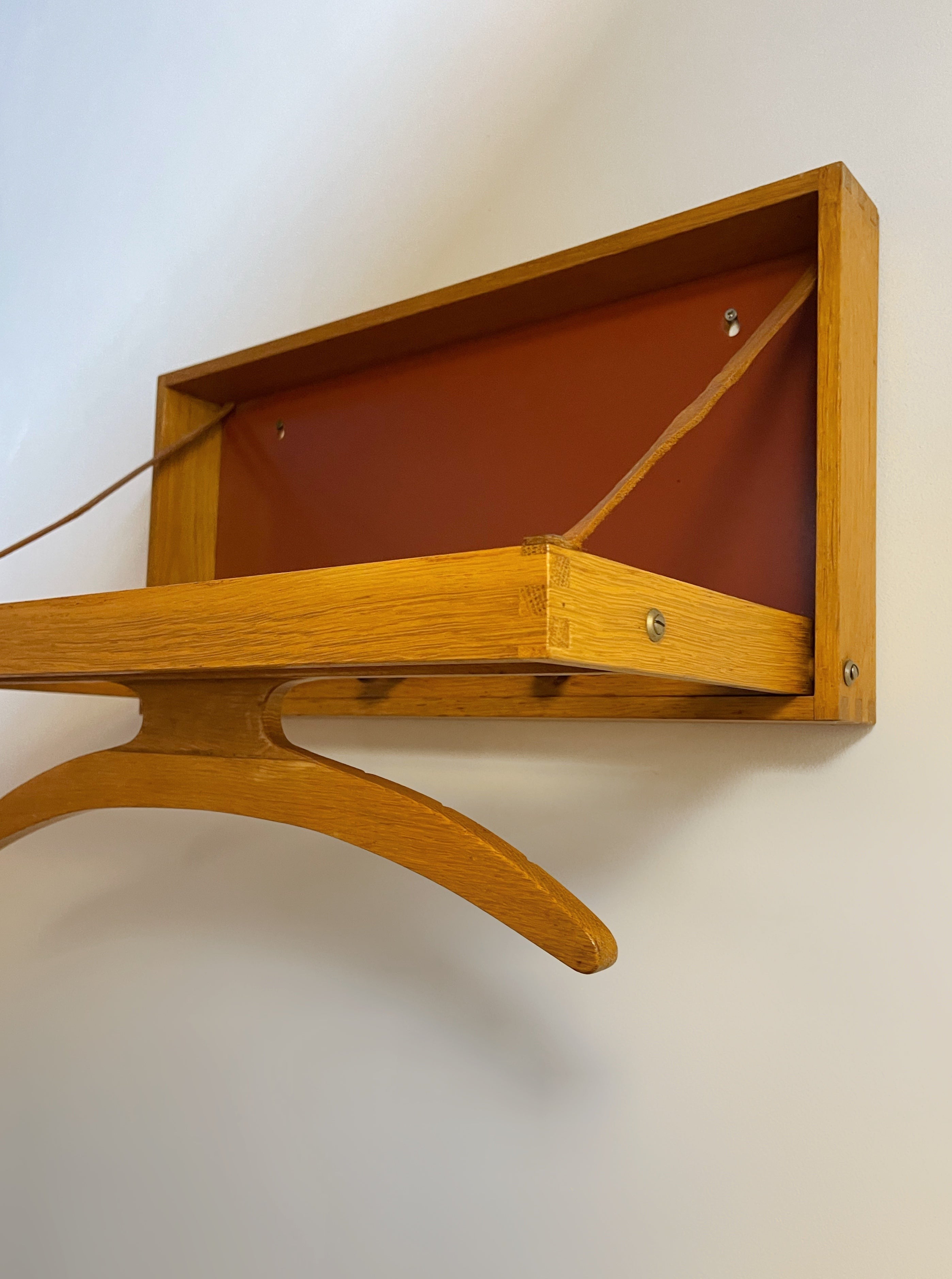 Wall Coat Hanger Valet in Teak by Hoff & Østergaard, Denmark, 1960s