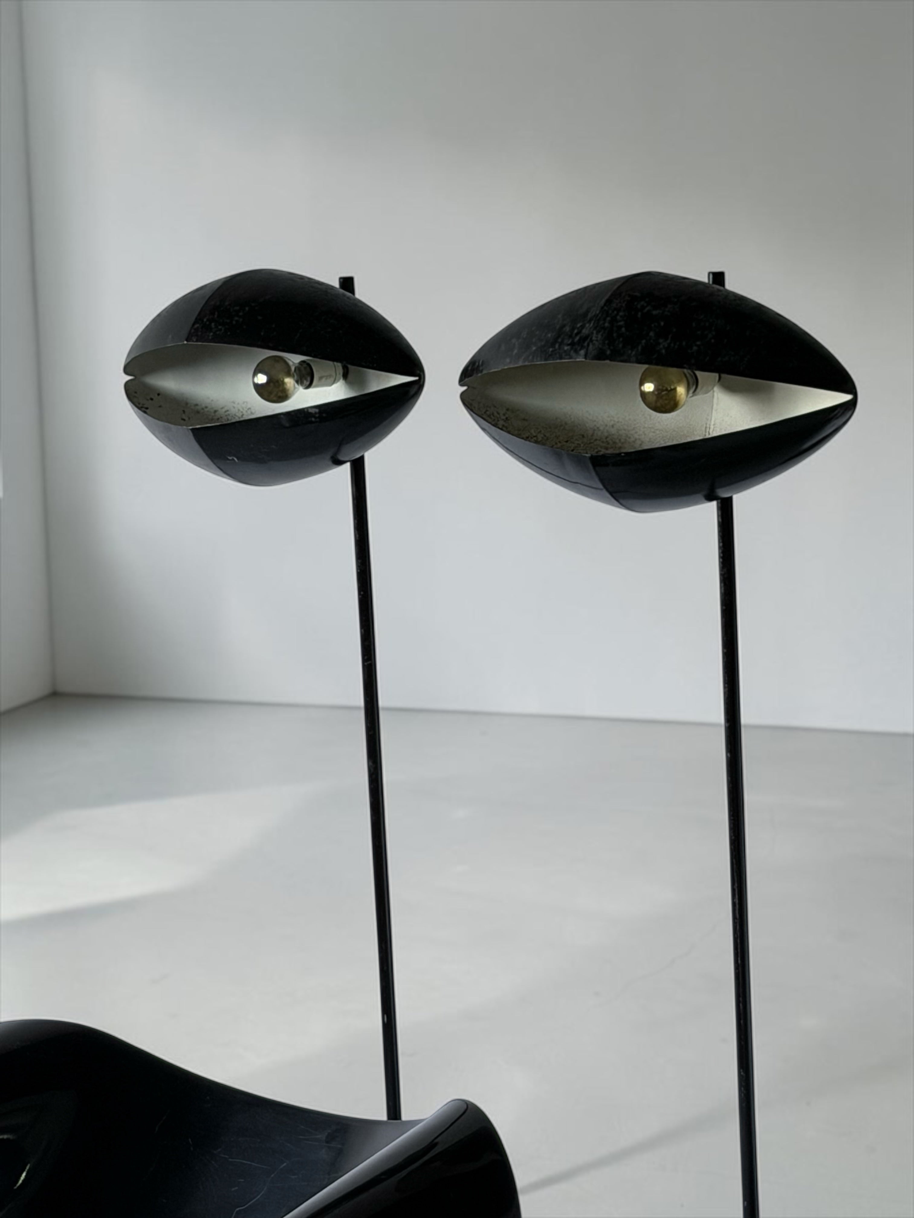 Pair of “Fantomas” Floor Lamps by India Mahdavi, France, circa 1990