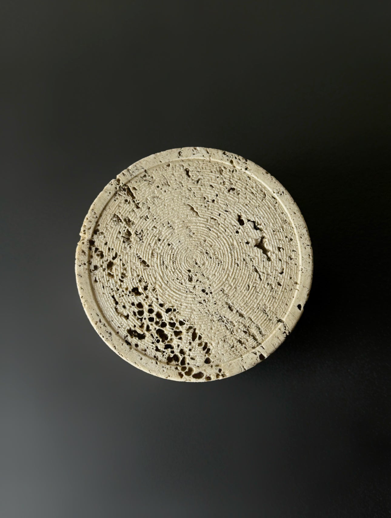 Travertine box by Alessandso giusti & Egidio Di Rosa for UP&UP, 1970s