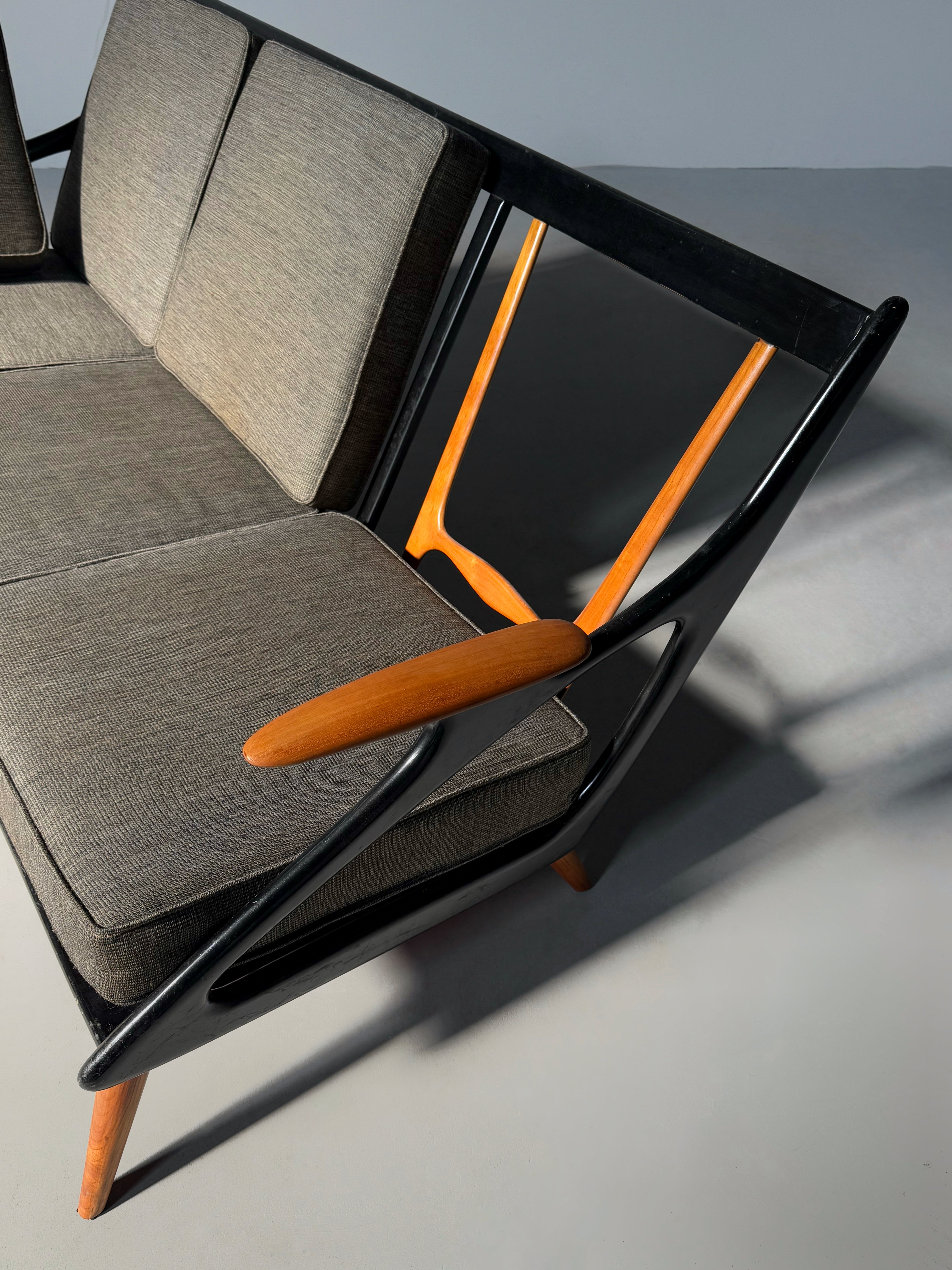 3 seater sofa with coffee table by Spruij Holland, 1954