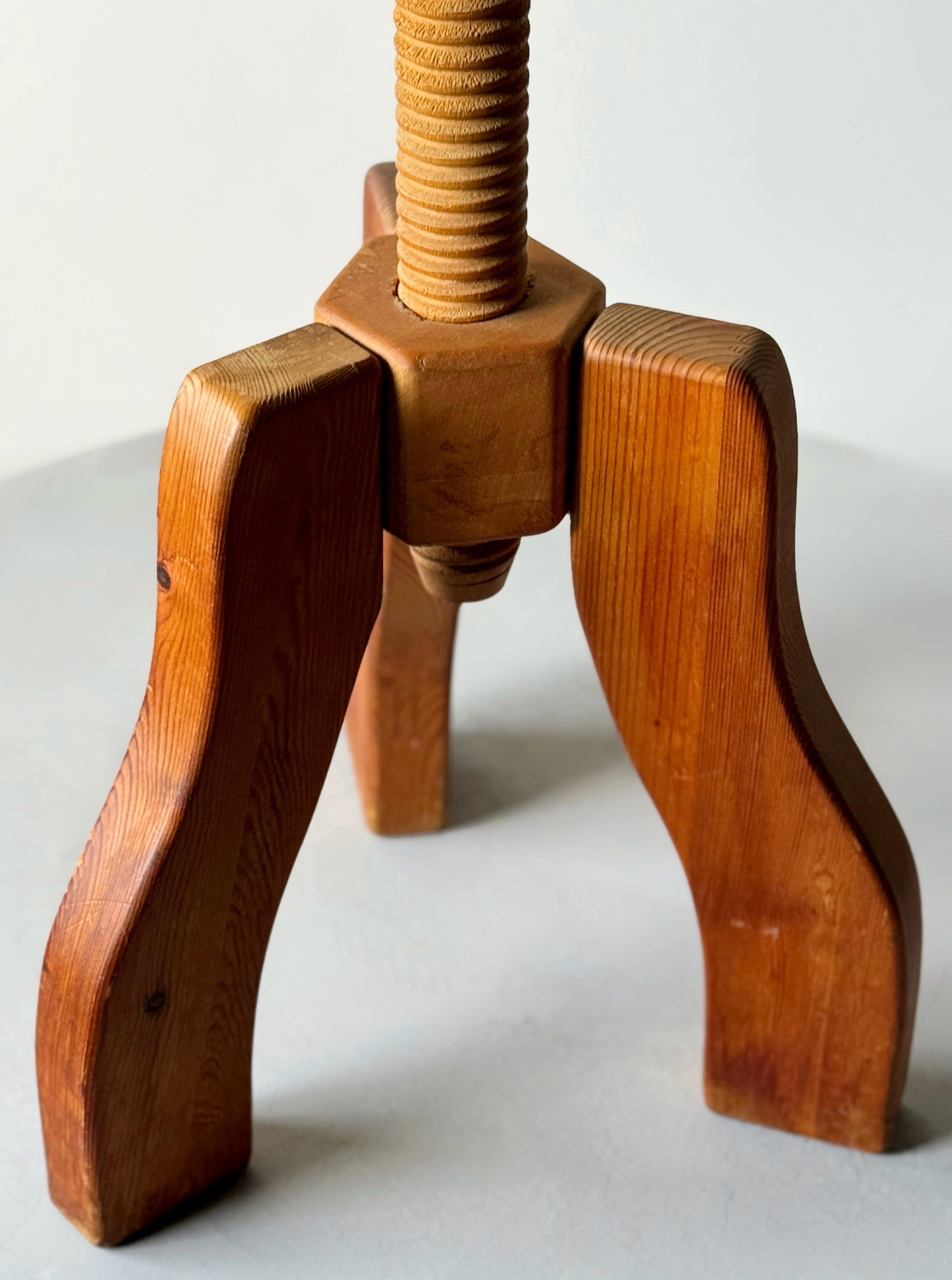 Nordic Adjustable Pine Stool