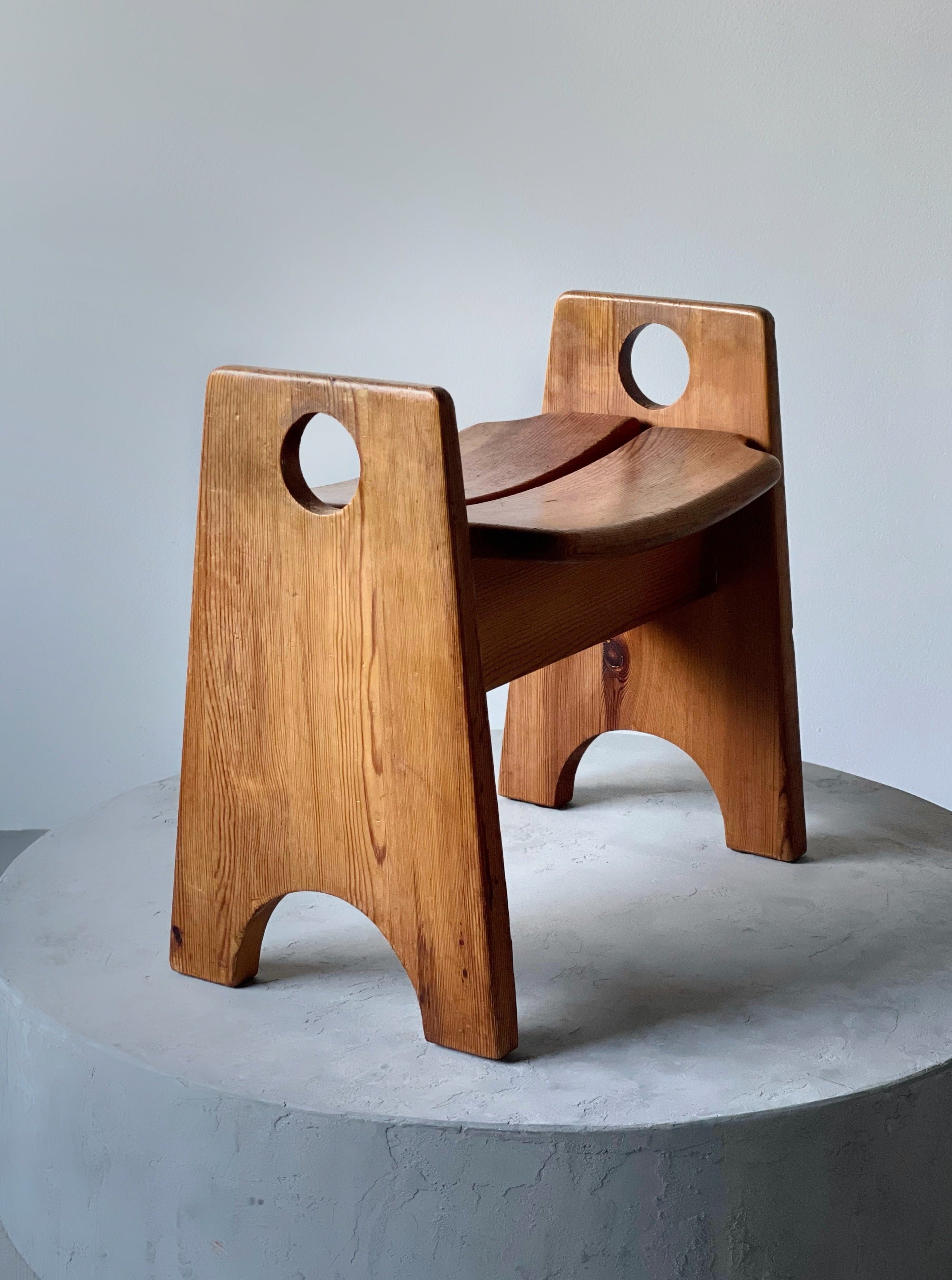 GILBERT MARKLUND WOODEN STOOL IN PINE